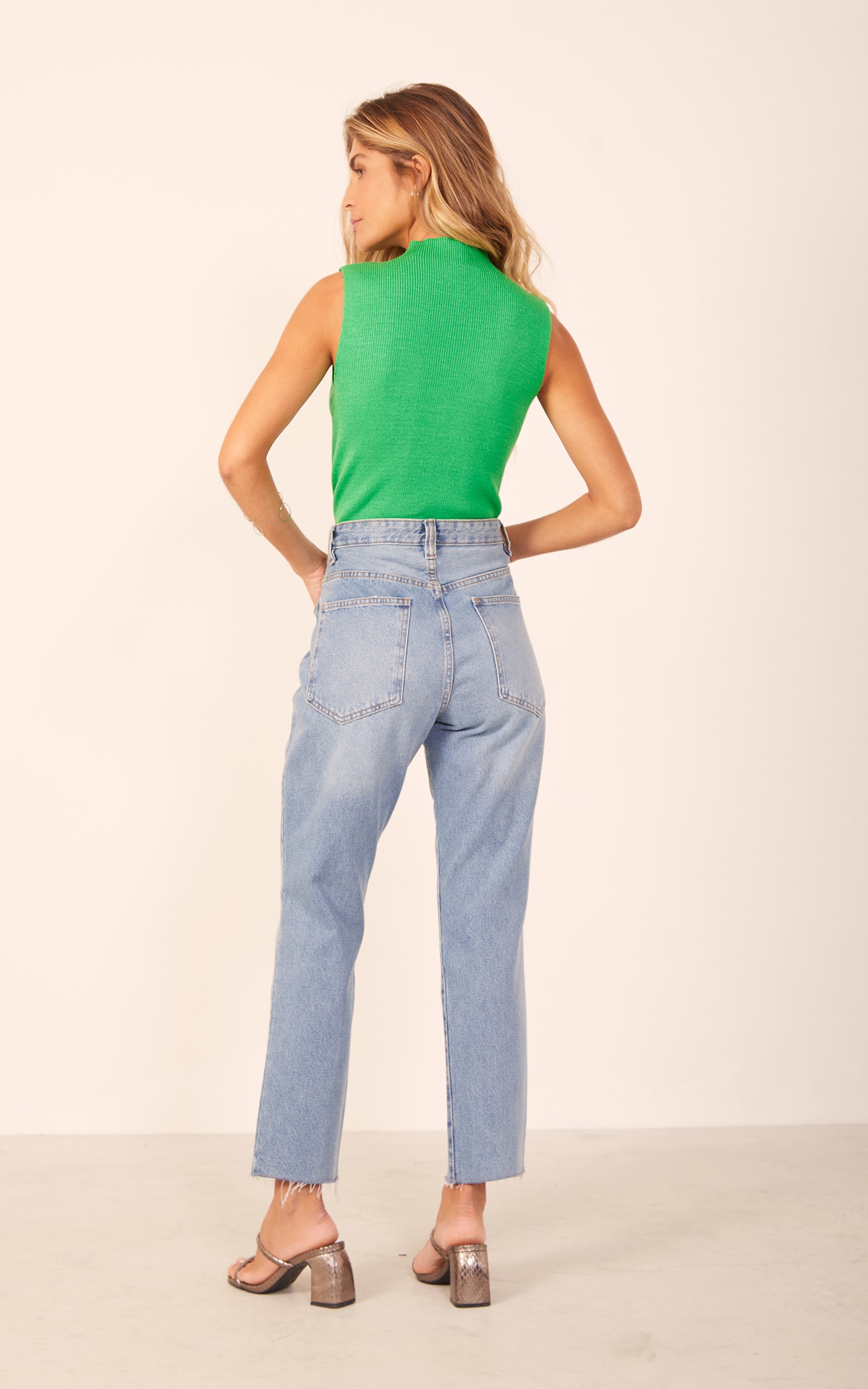 Regata Tricot Gola Alta Verde