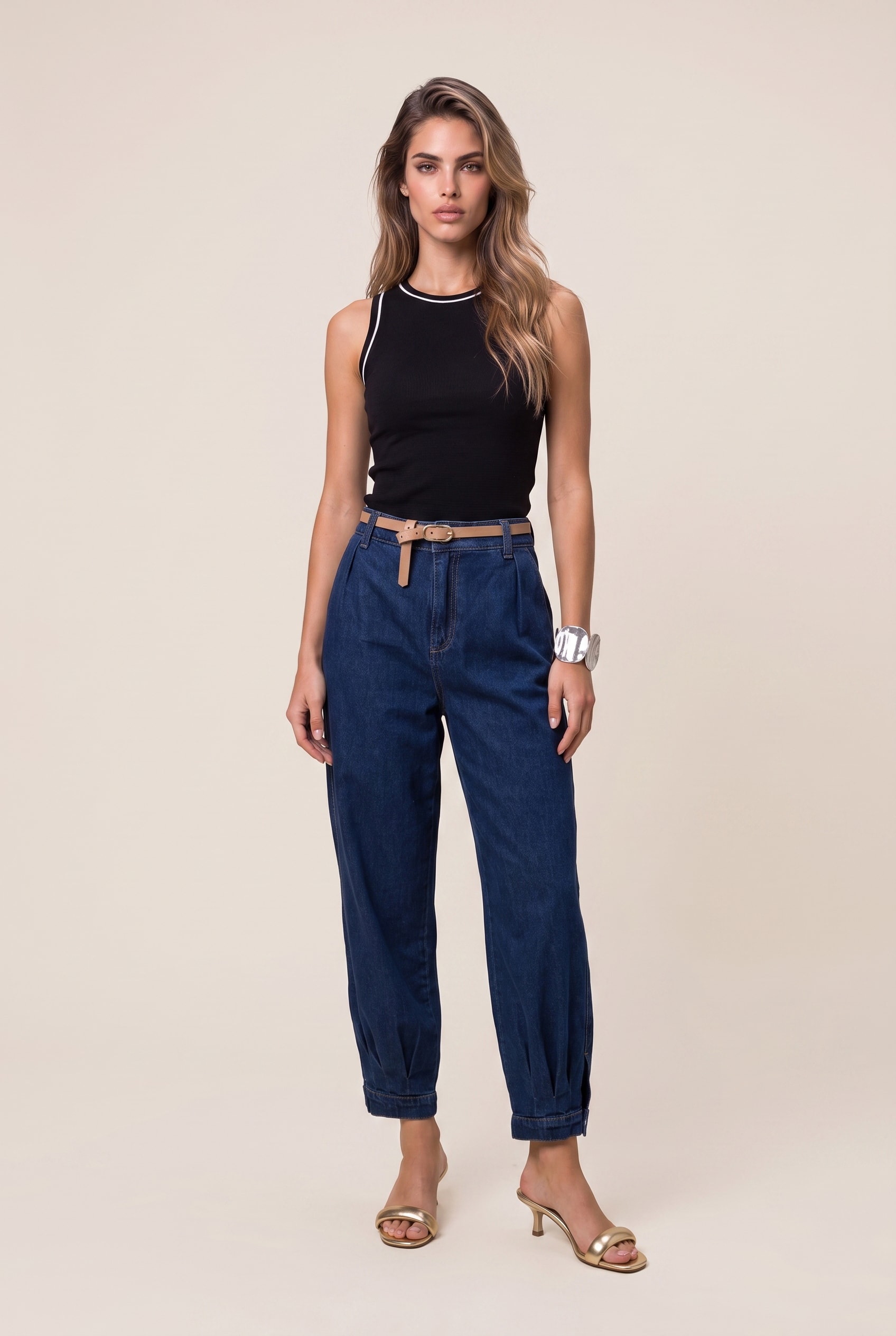 Regata Tricot Nadador Preto