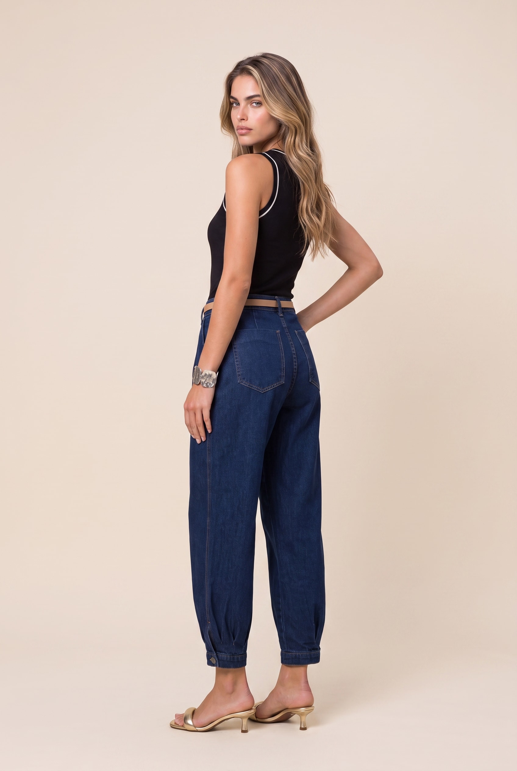 Regata Tricot Nadador Preto