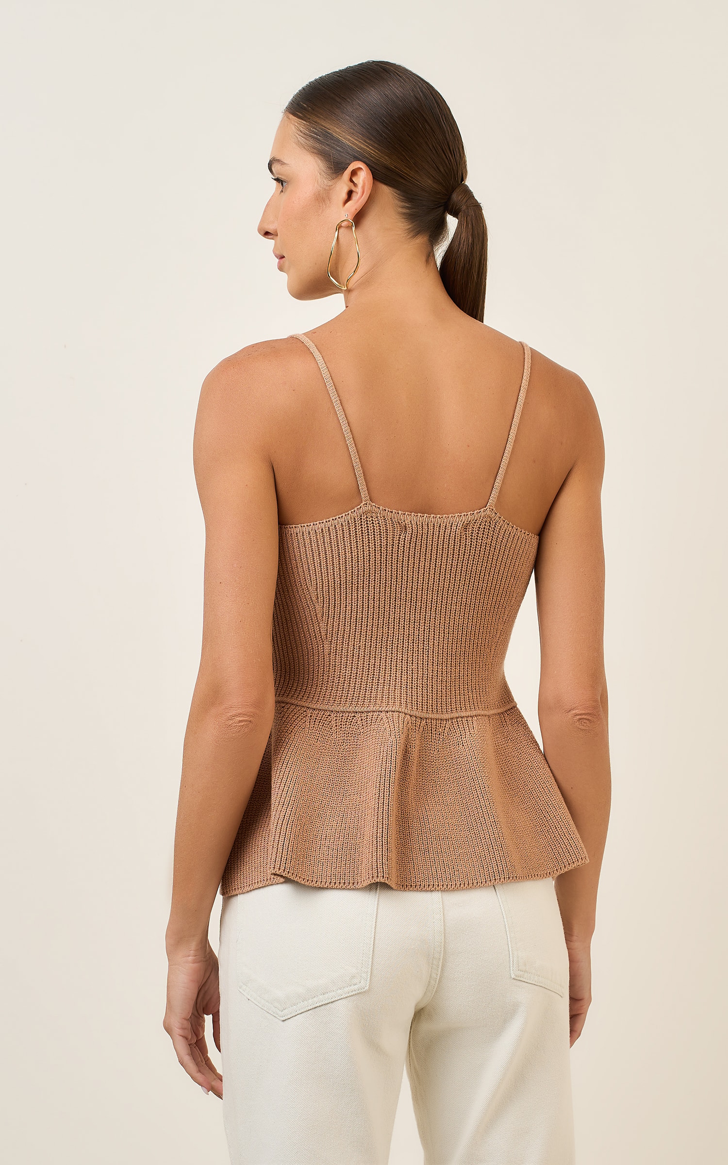 Regata Tricot Peplum Mocha