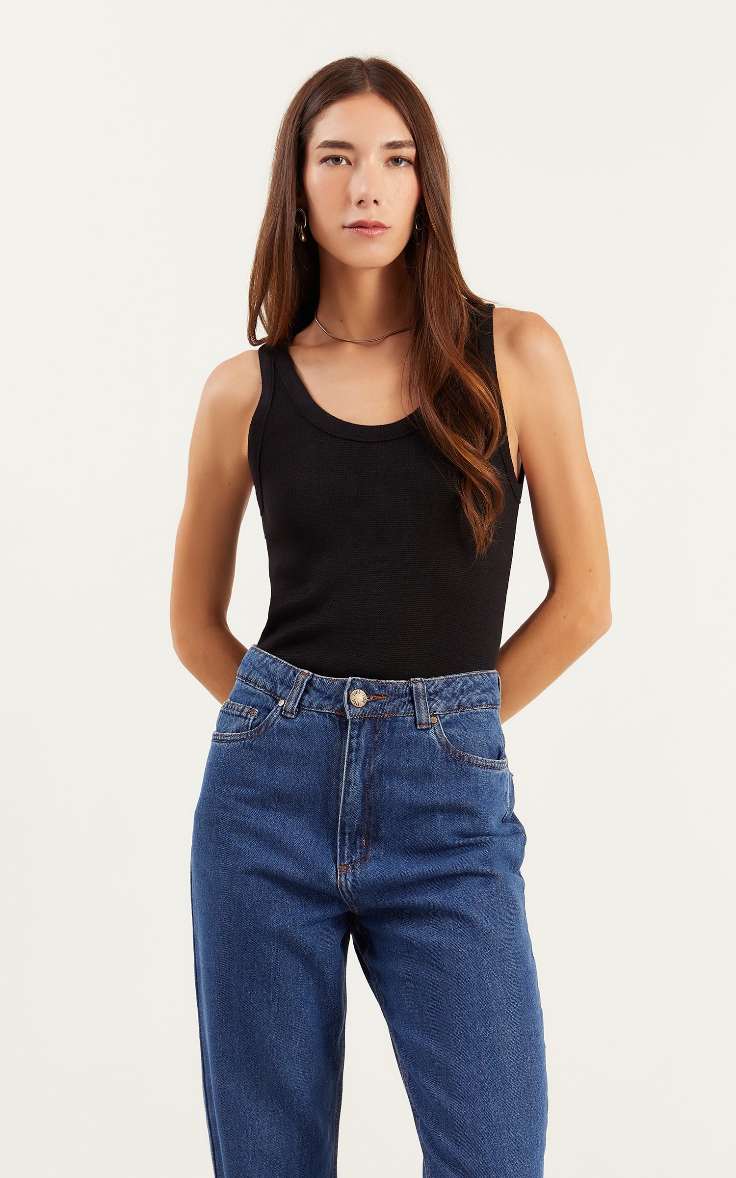 Regata Tricot Preto