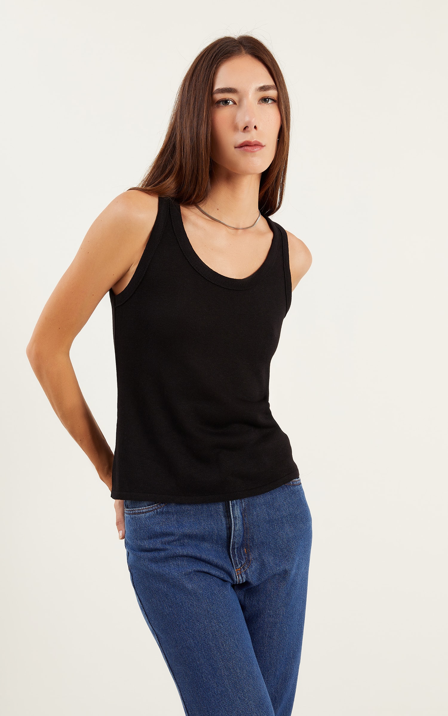 Regata Tricot Preto