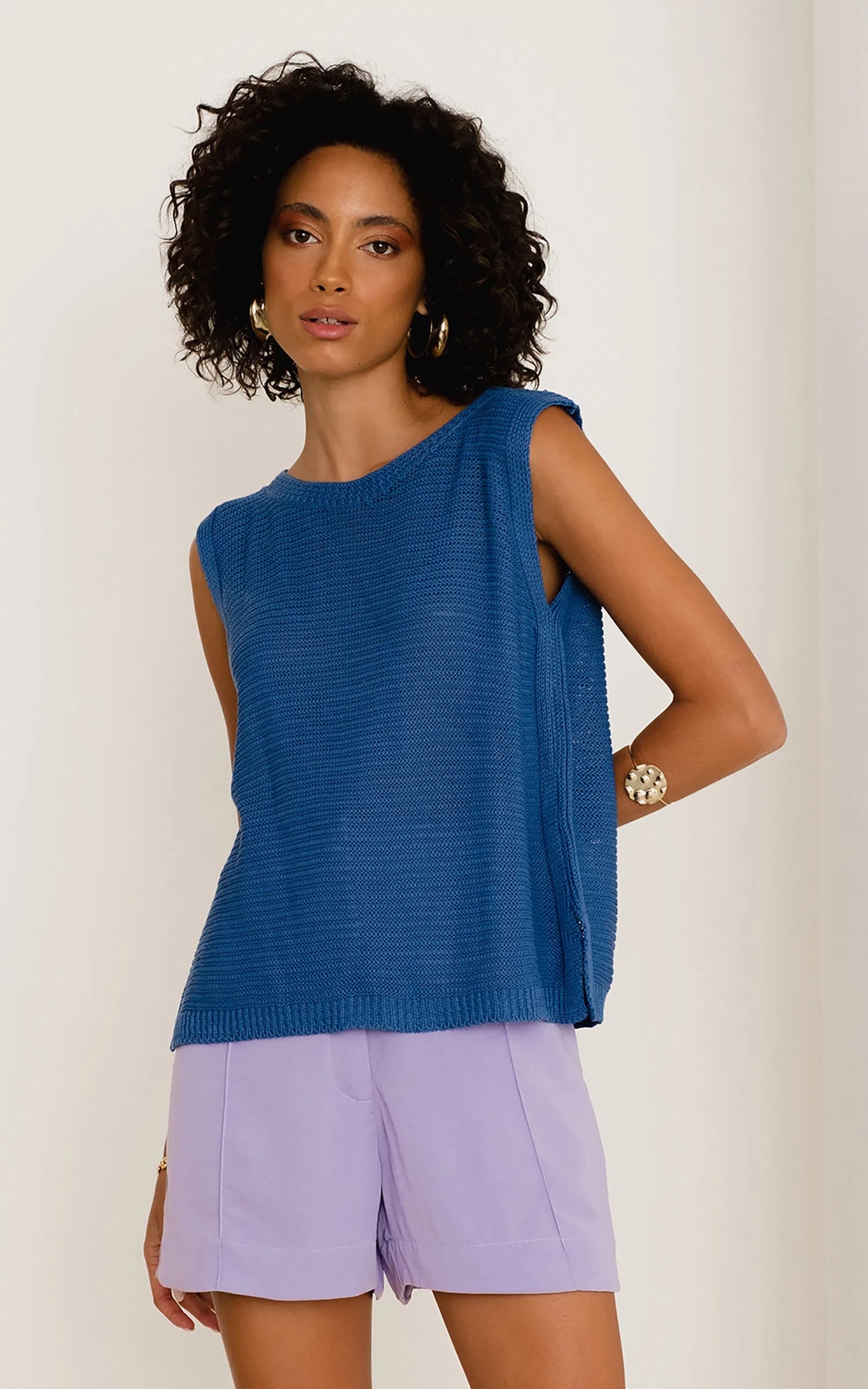 Regata Tricot Veraneio Azul