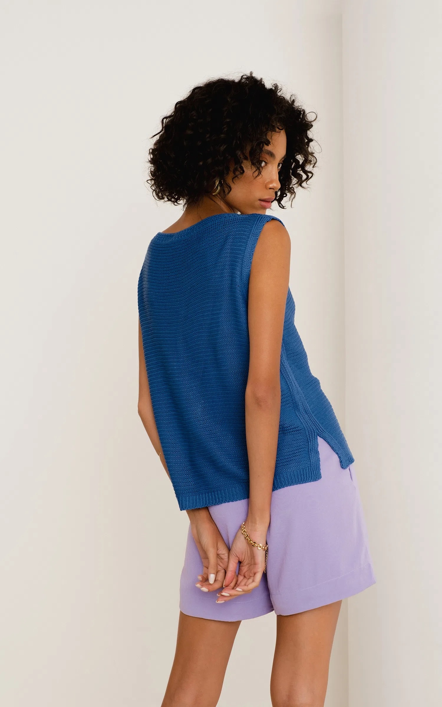 Regata Tricot Veraneio Azul