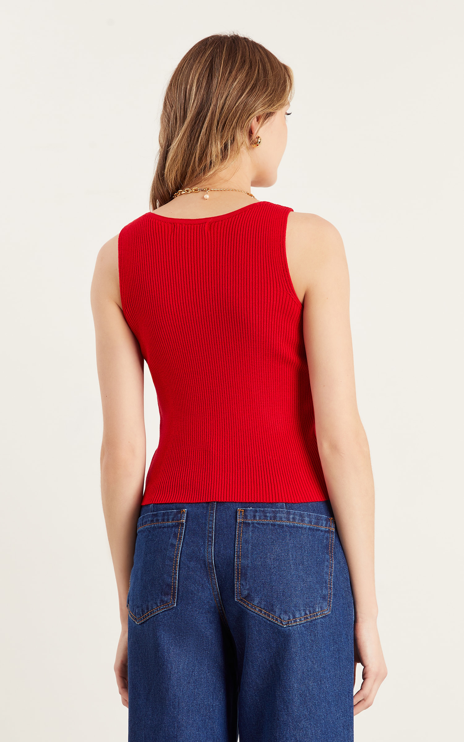 Regata Tricot Vermelho