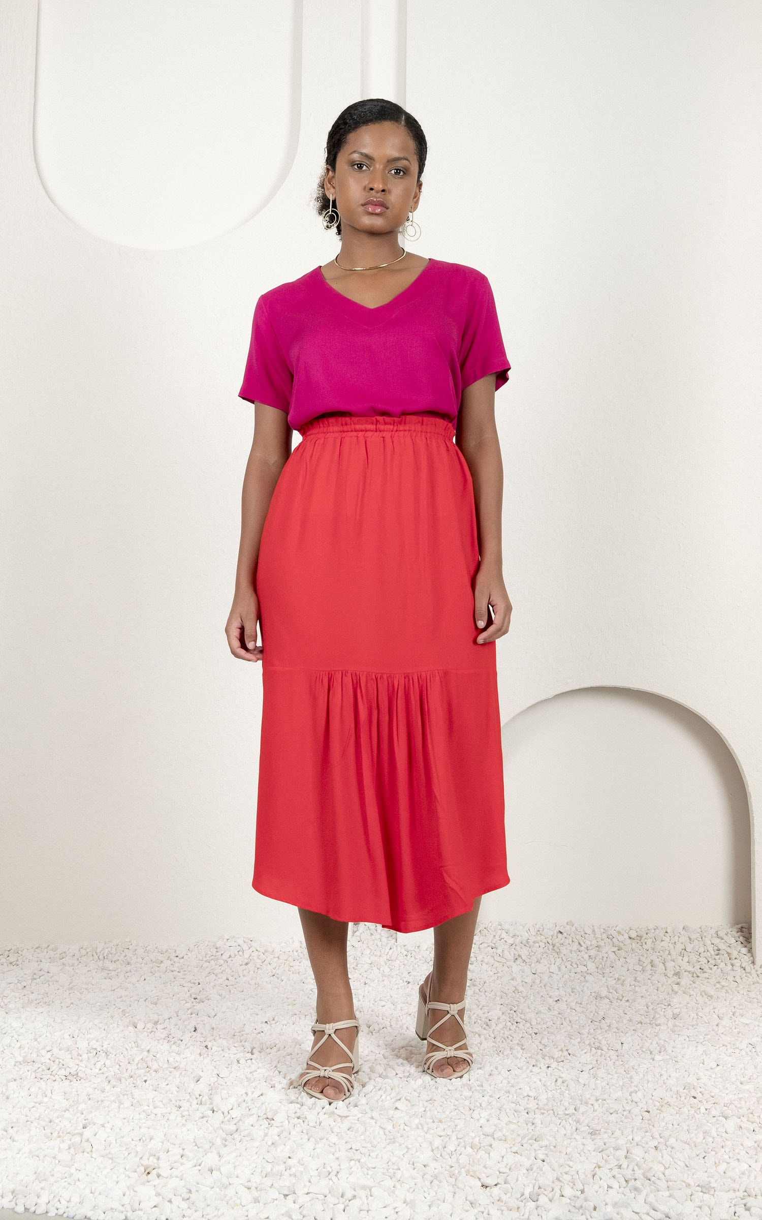 Saia Clean Vermelho