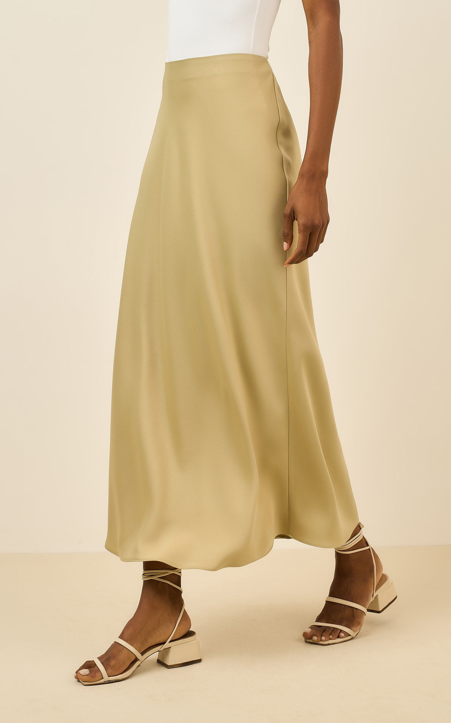 Saia Cropped Creative Cha Verde