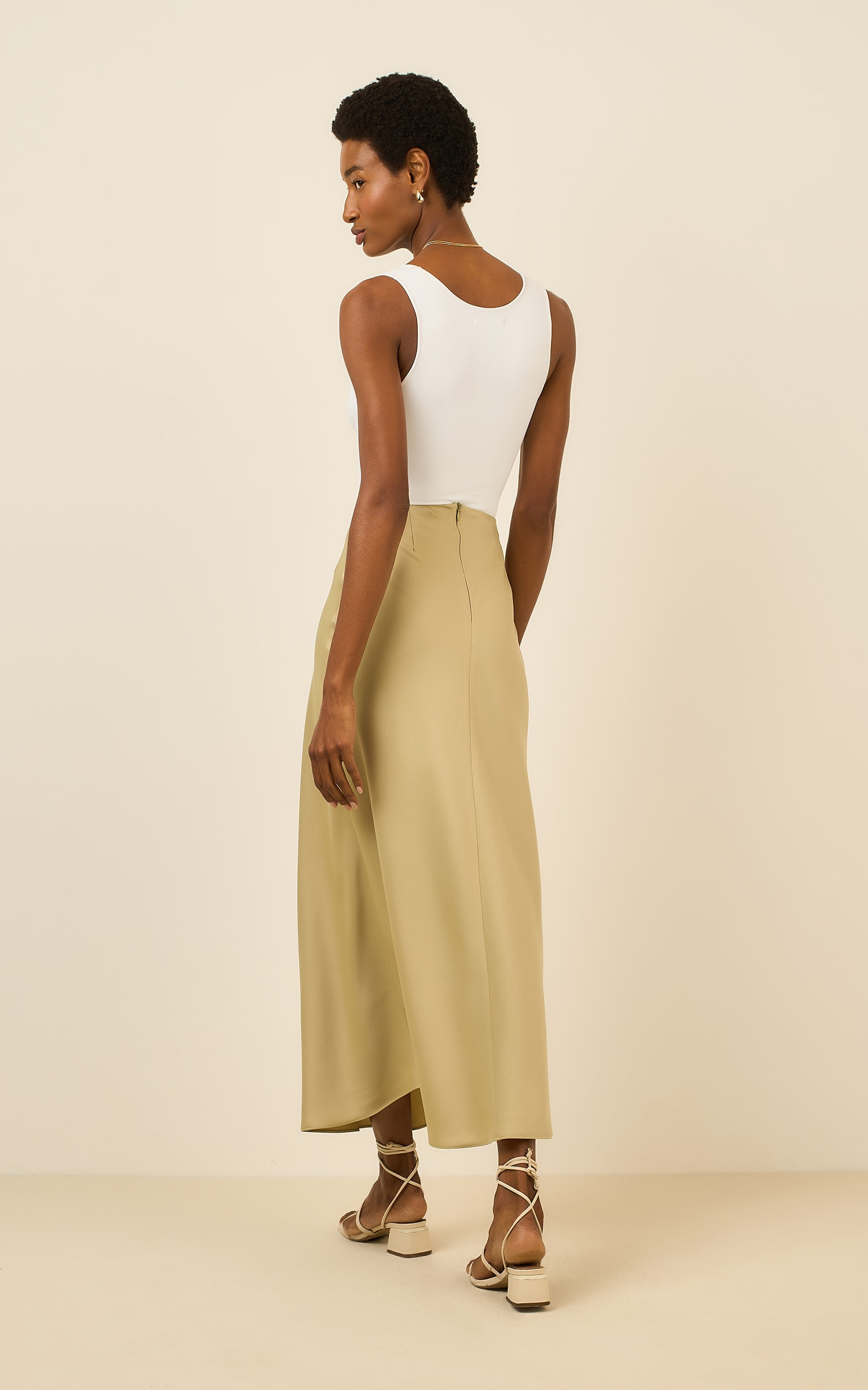 Saia Cropped Creative Cha Verde
