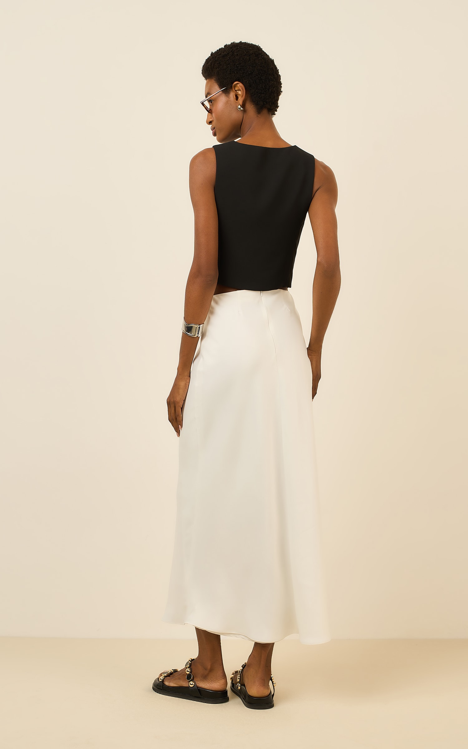 Saia Cropped Creative Off White