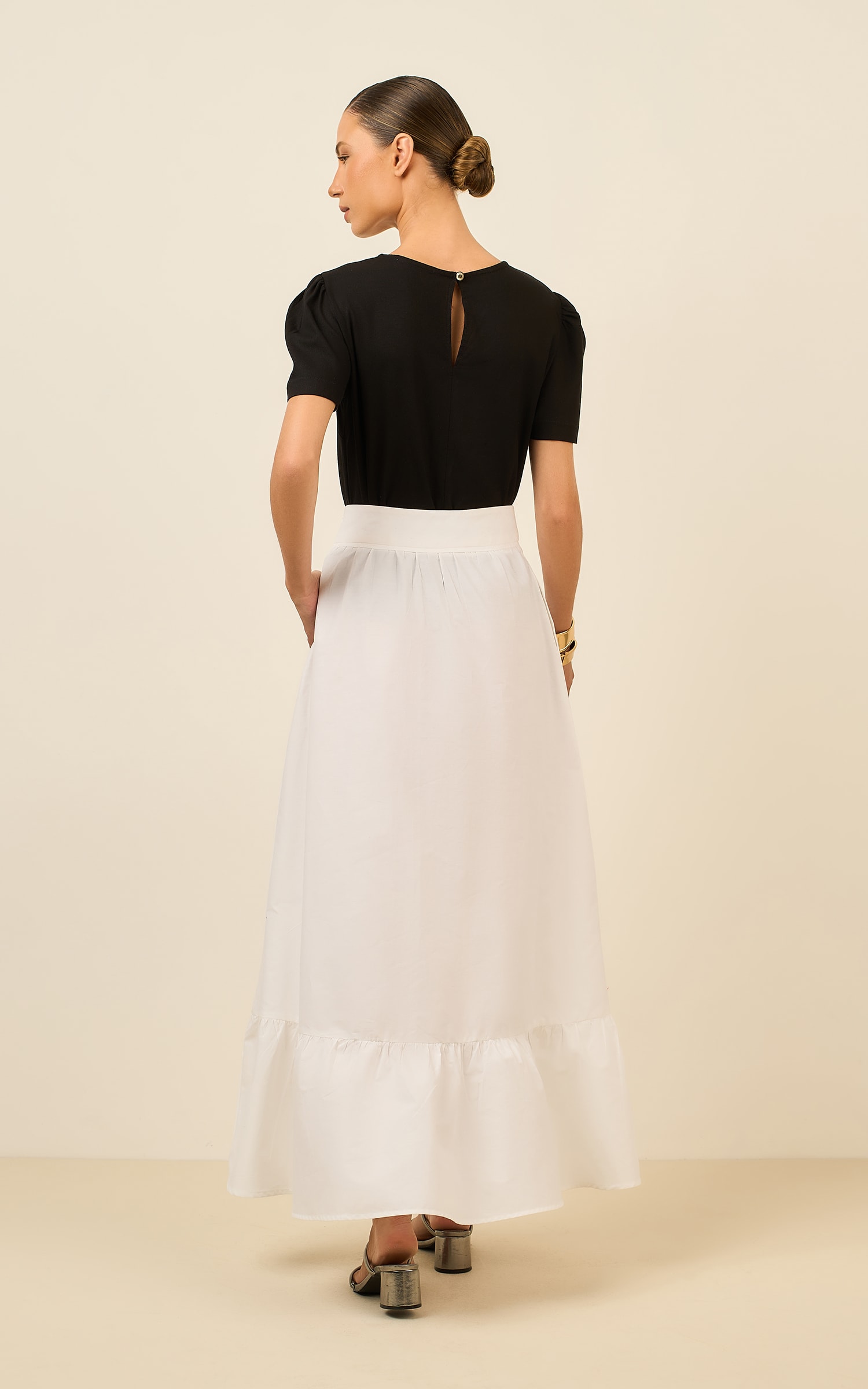 Saia Cropped Dinky Off White