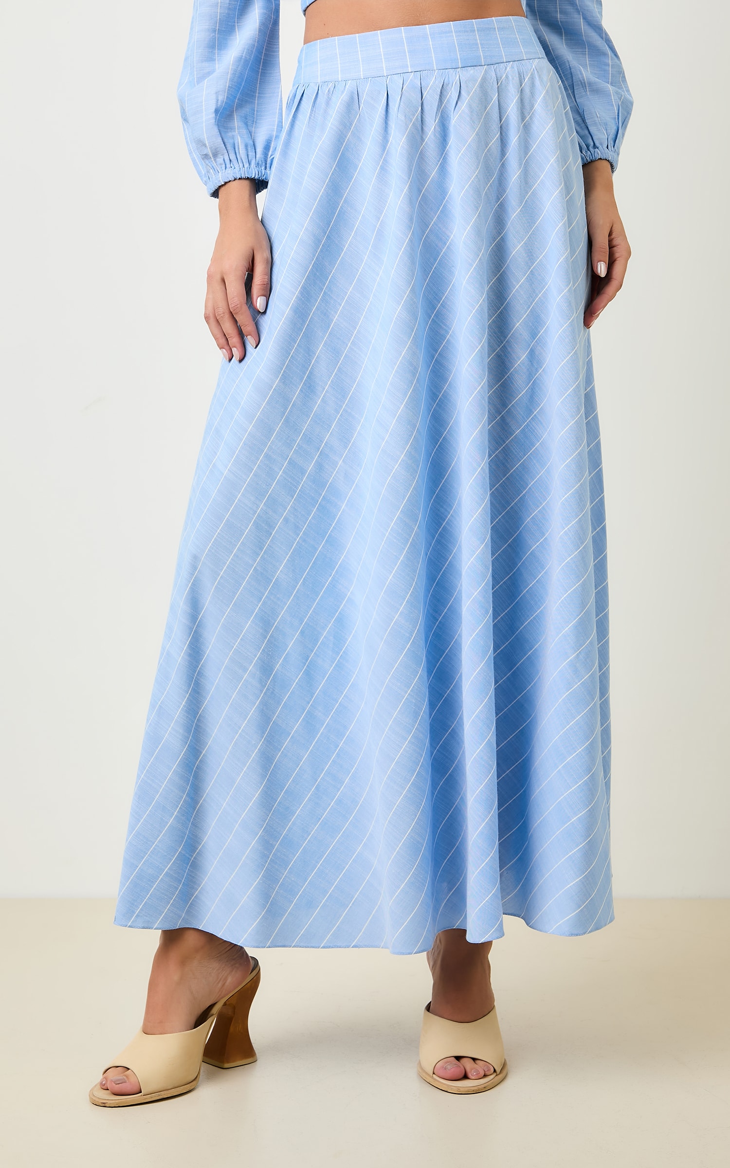 Saia Cropped Listrada Pontal Nuvem
