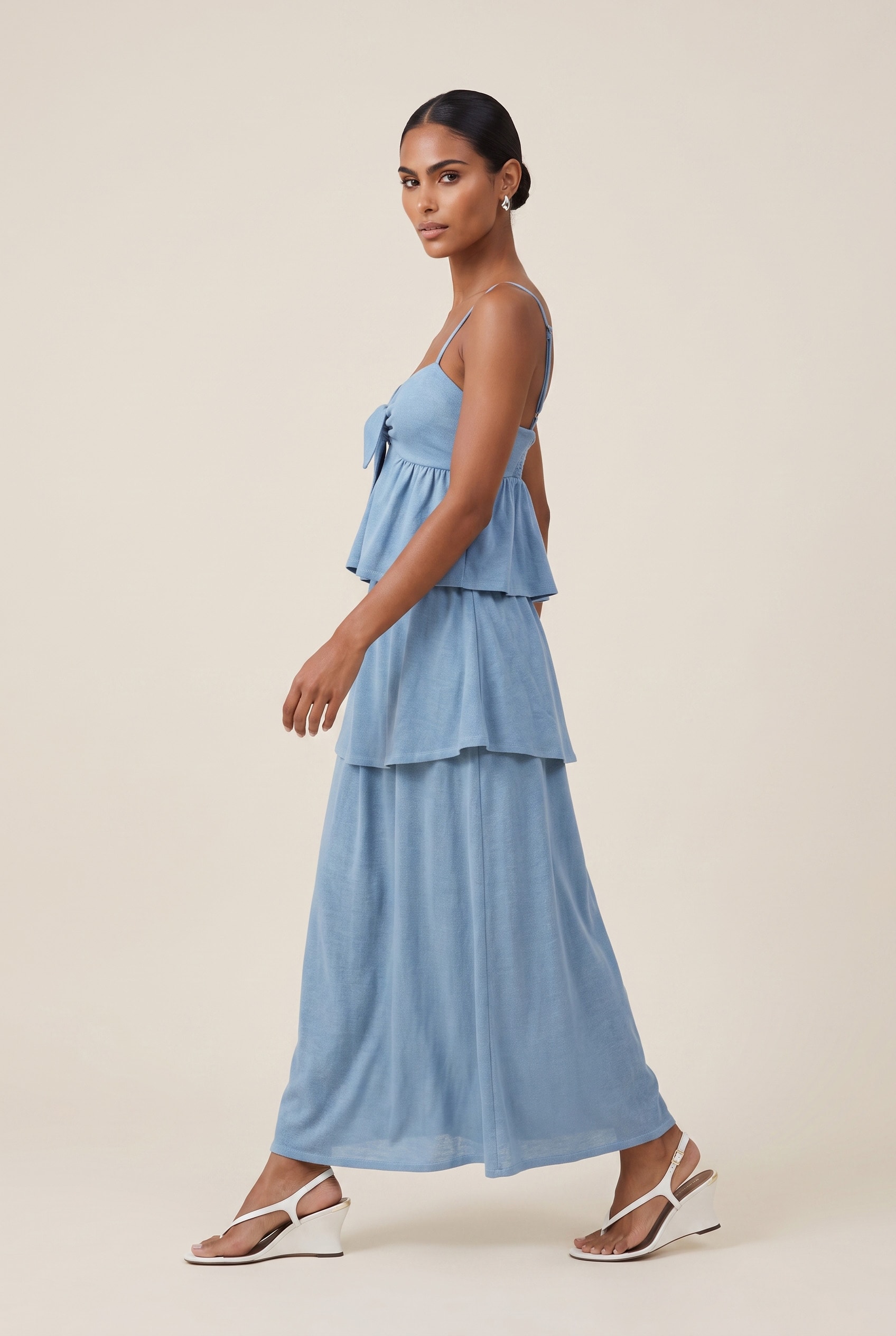 Saia Cropped Love Sunset Baby Blue