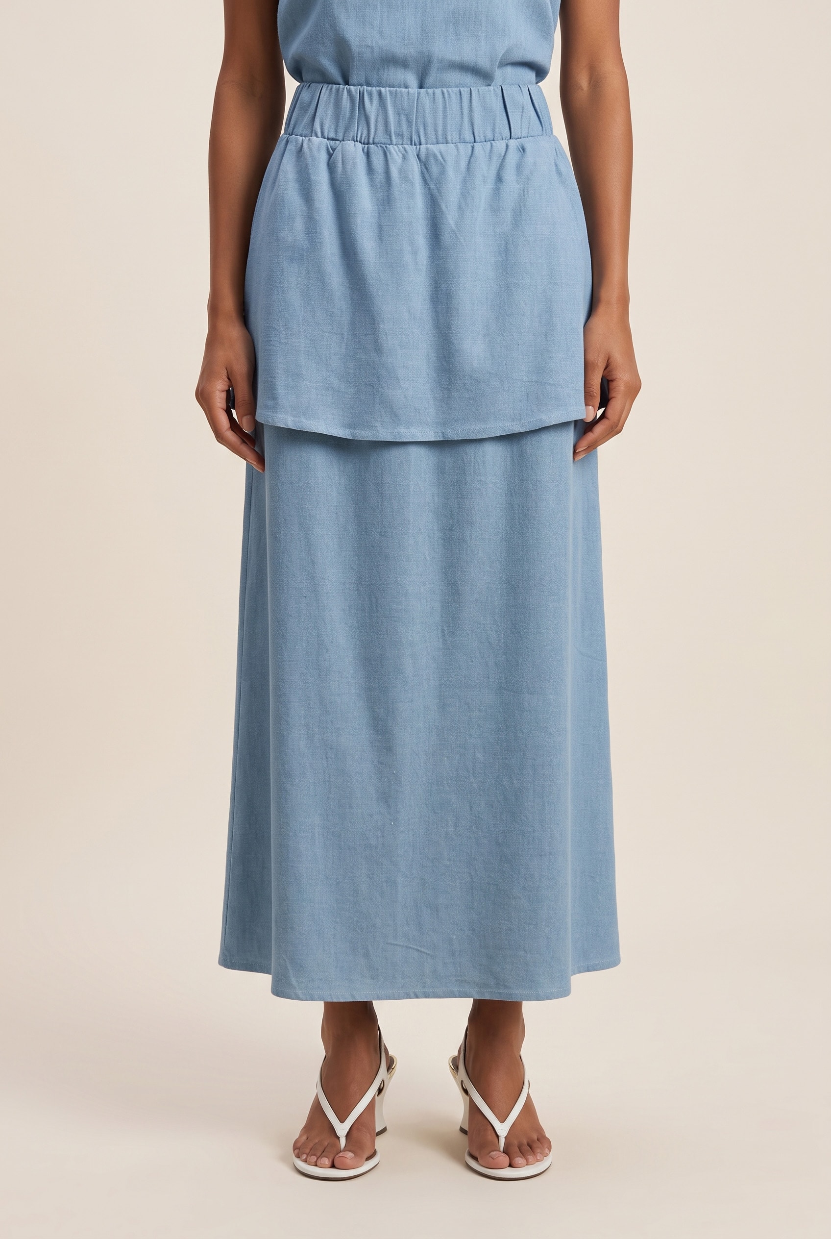 Saia Cropped Love Sunset Baby Blue