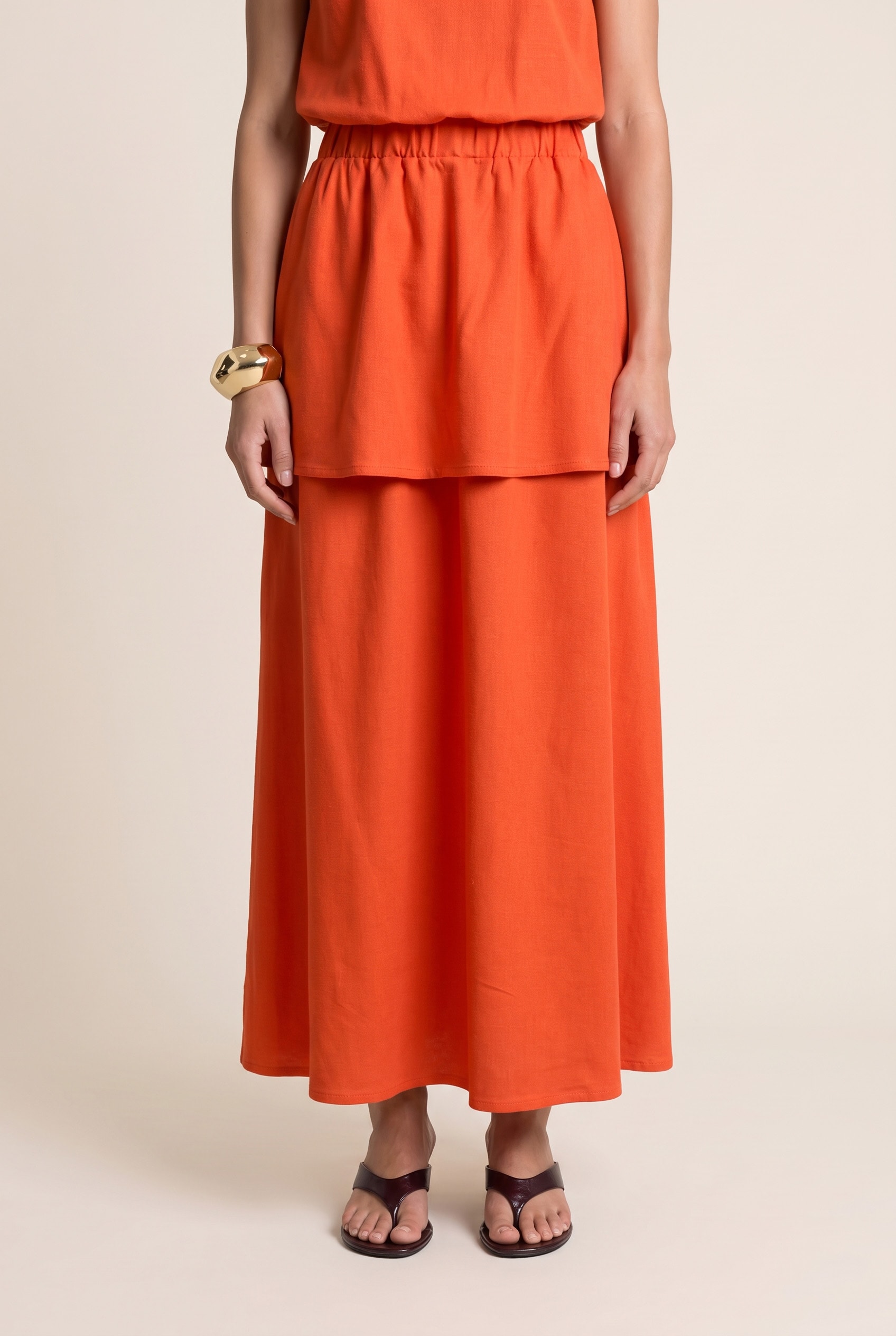 Saia Cropped Love Sunset Mandarim