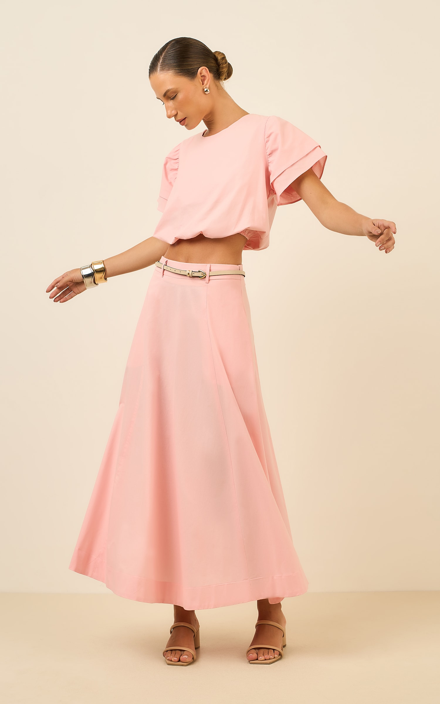 Saia Cropped Recortes Poetic Ballet