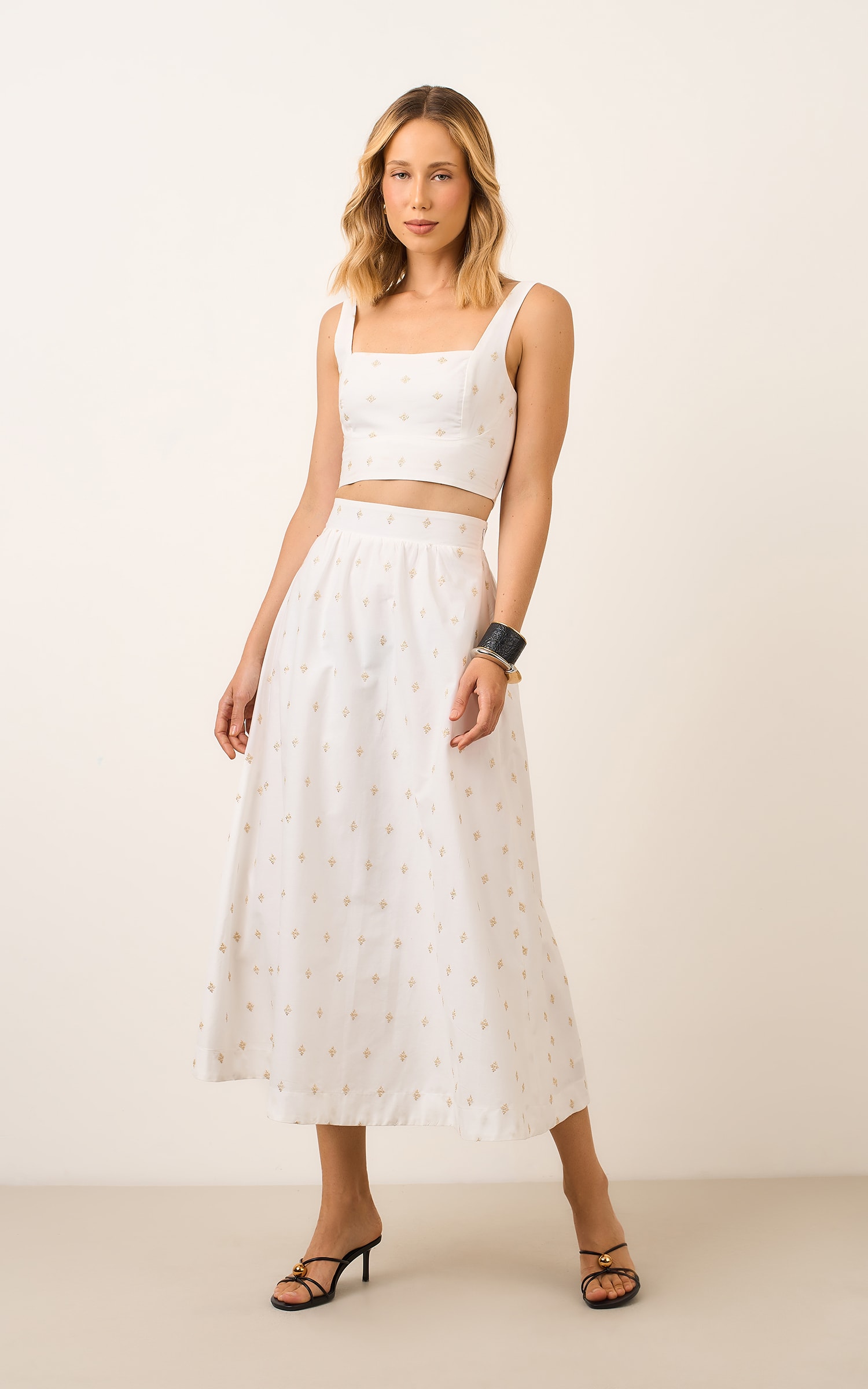 Saia Cropped Selaron Off White