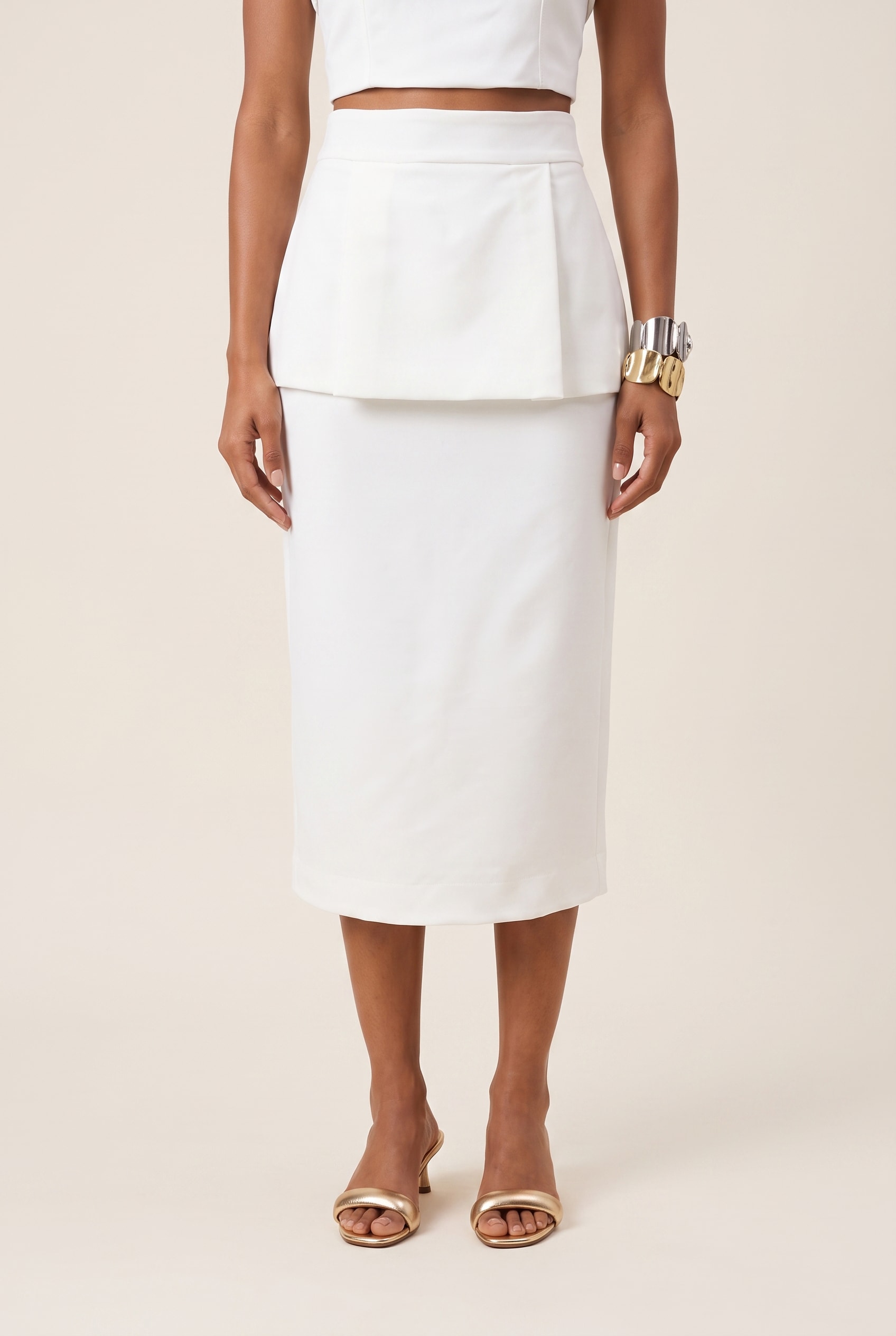 Saia Cropped Tune Off White