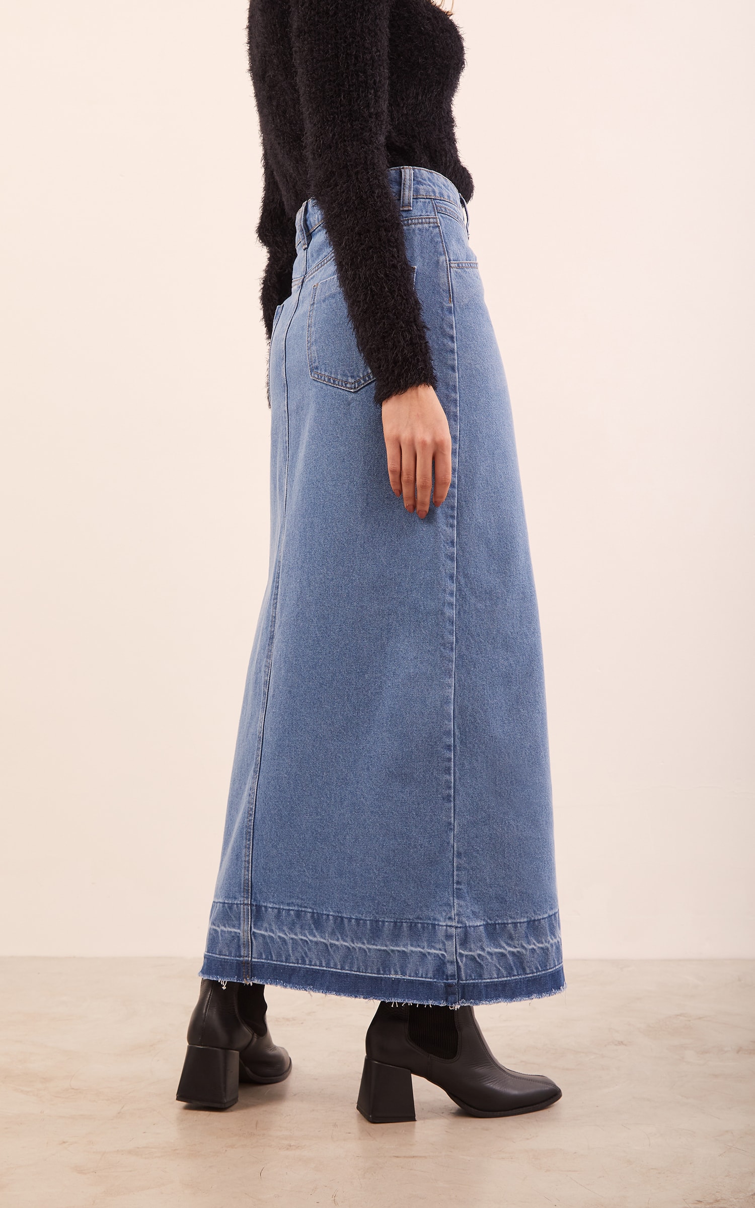Saia Longa Jeans