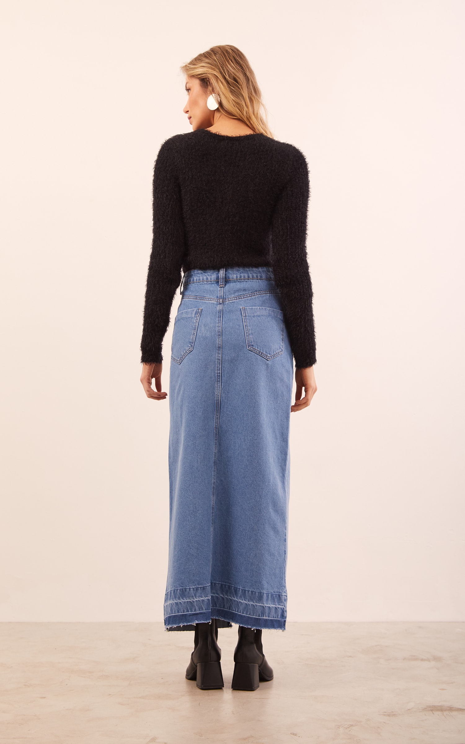 Saia Longa Jeans