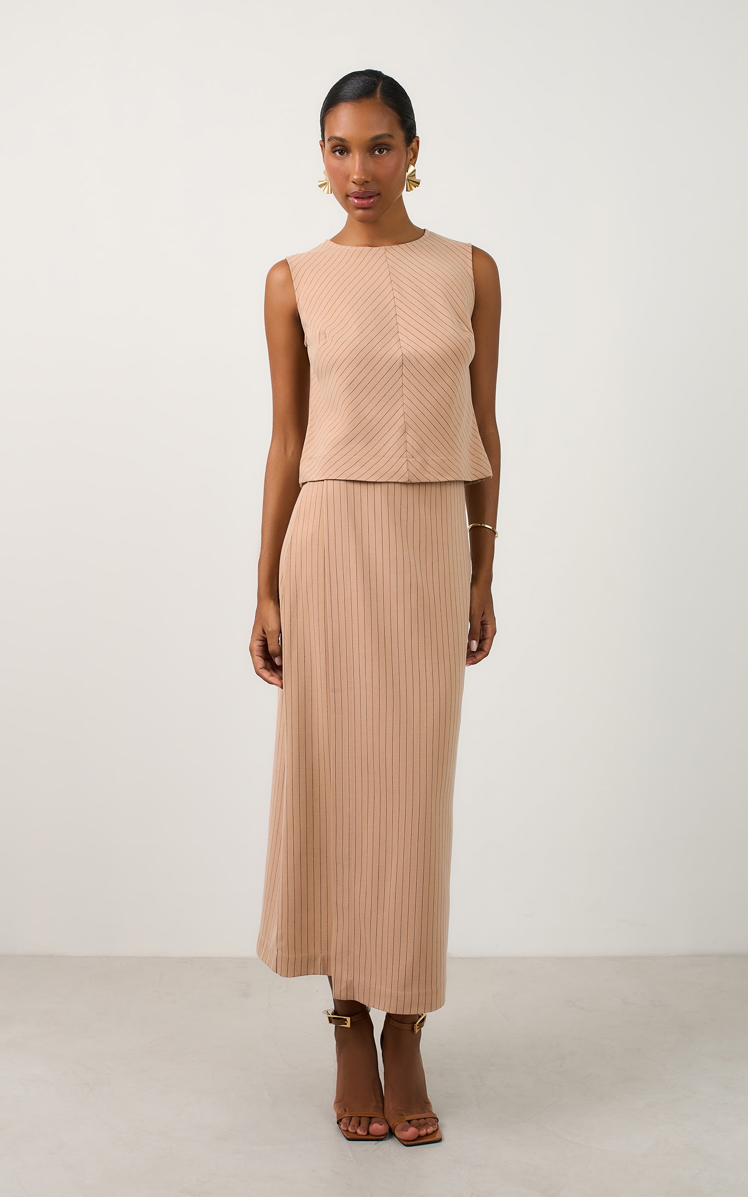 Saia Midi Artico Nude