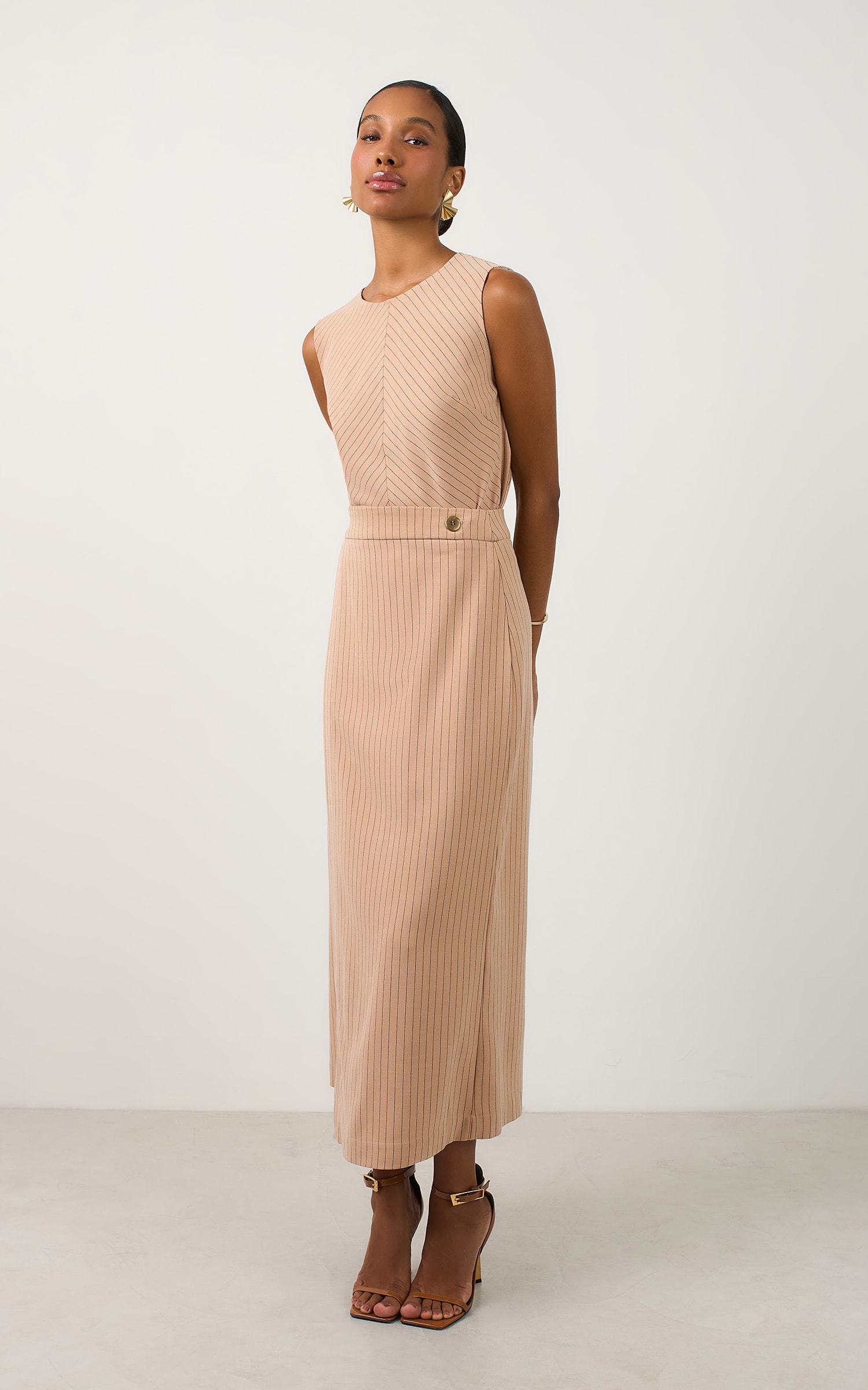 Saia Midi Artico Nude