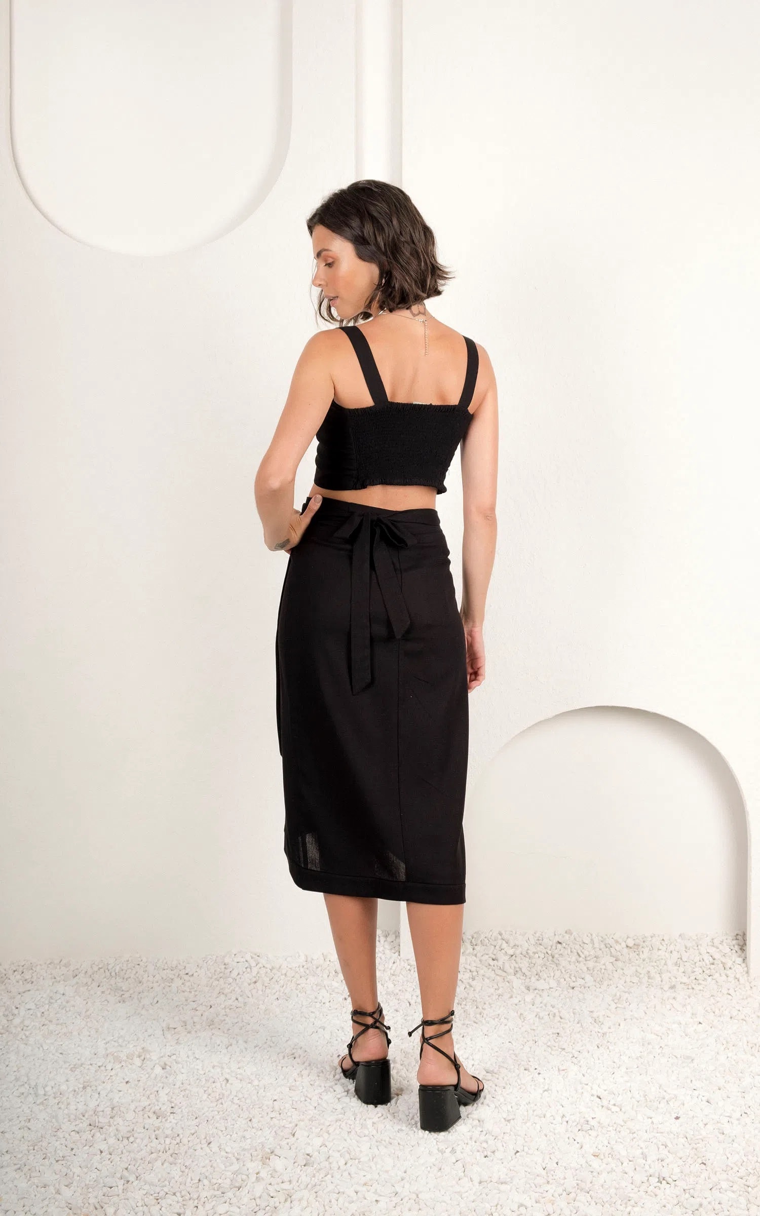 Saia Midi Atenas Preto