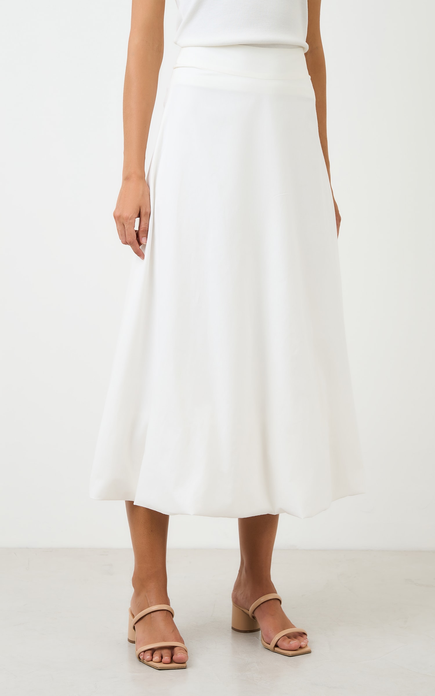 Saia Midi Balone Chateau Off White