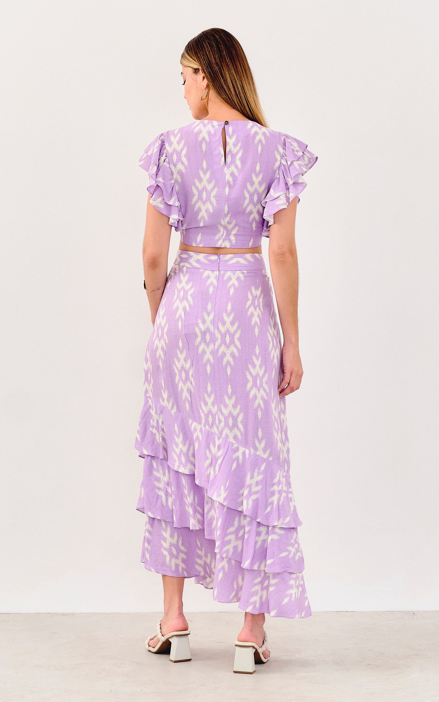 Saia Midi Batik