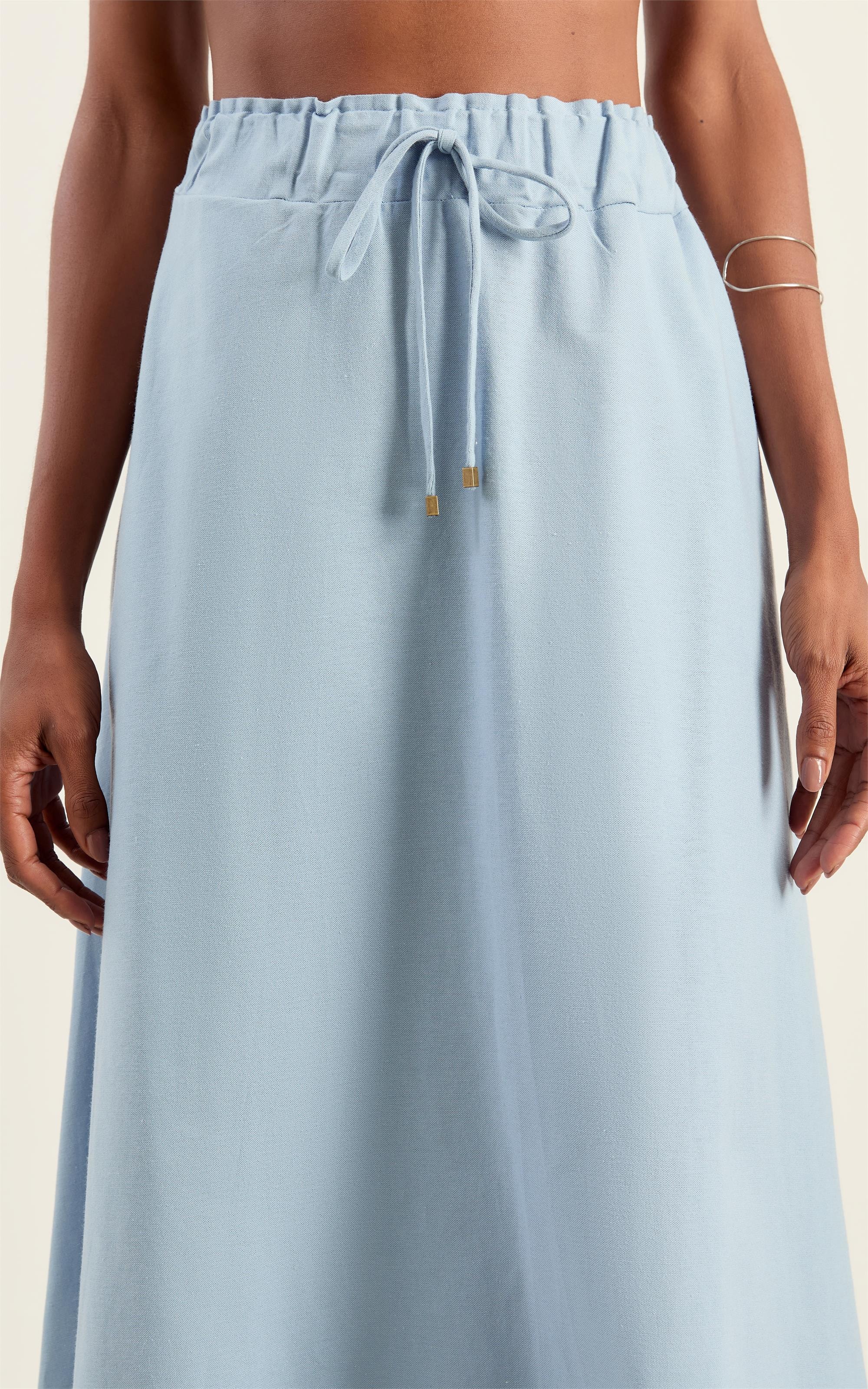 Saia Midi Fresh Azul Ceu