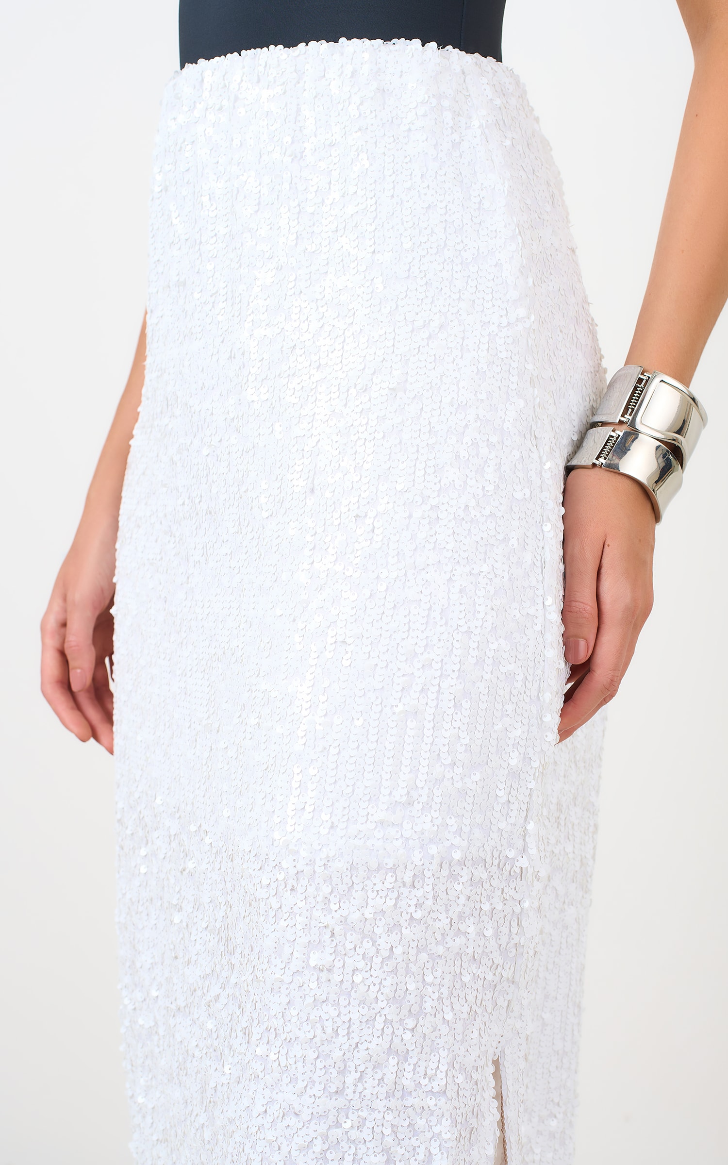 Saia Midi Party Off White