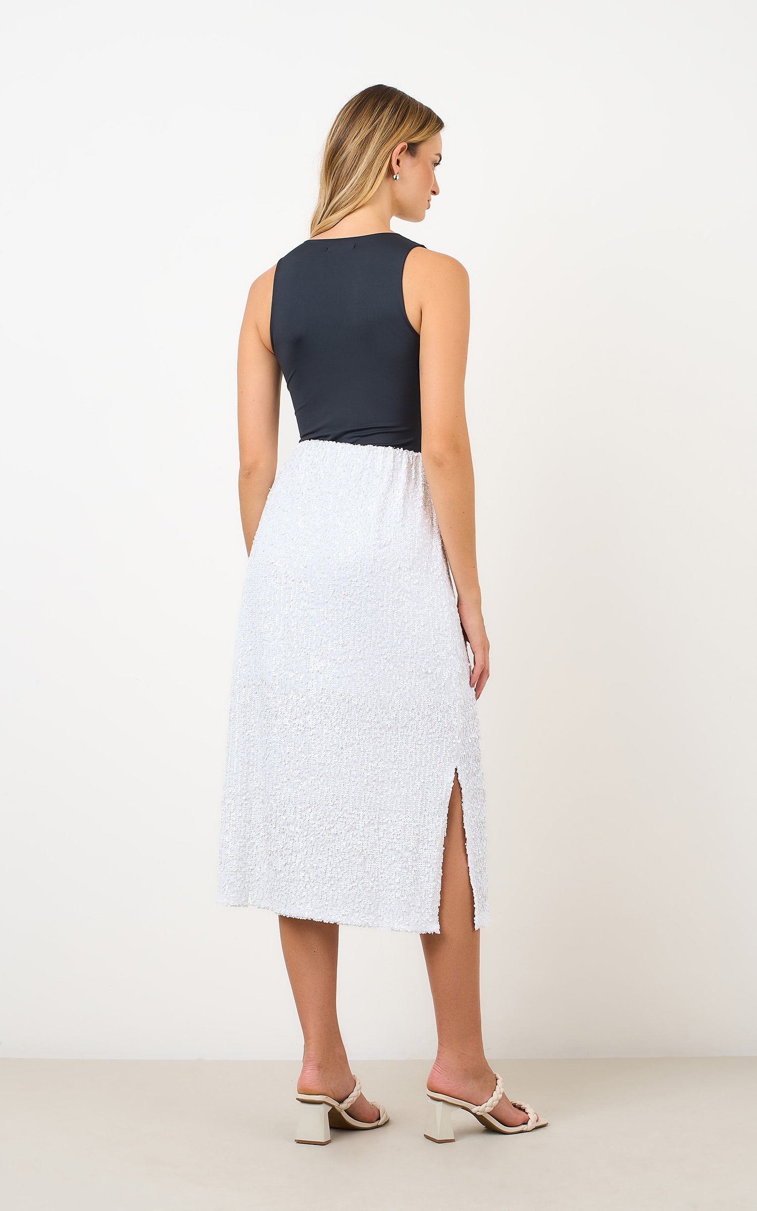 Saia Midi Party Off White
