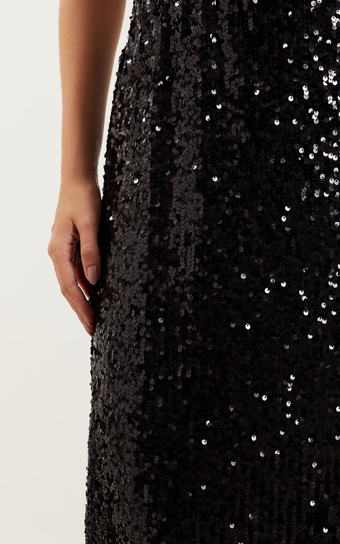 Saia Midi Party Preto