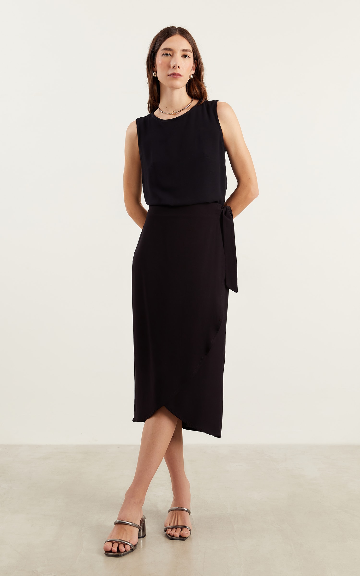 Saia Pareô Basic Preto