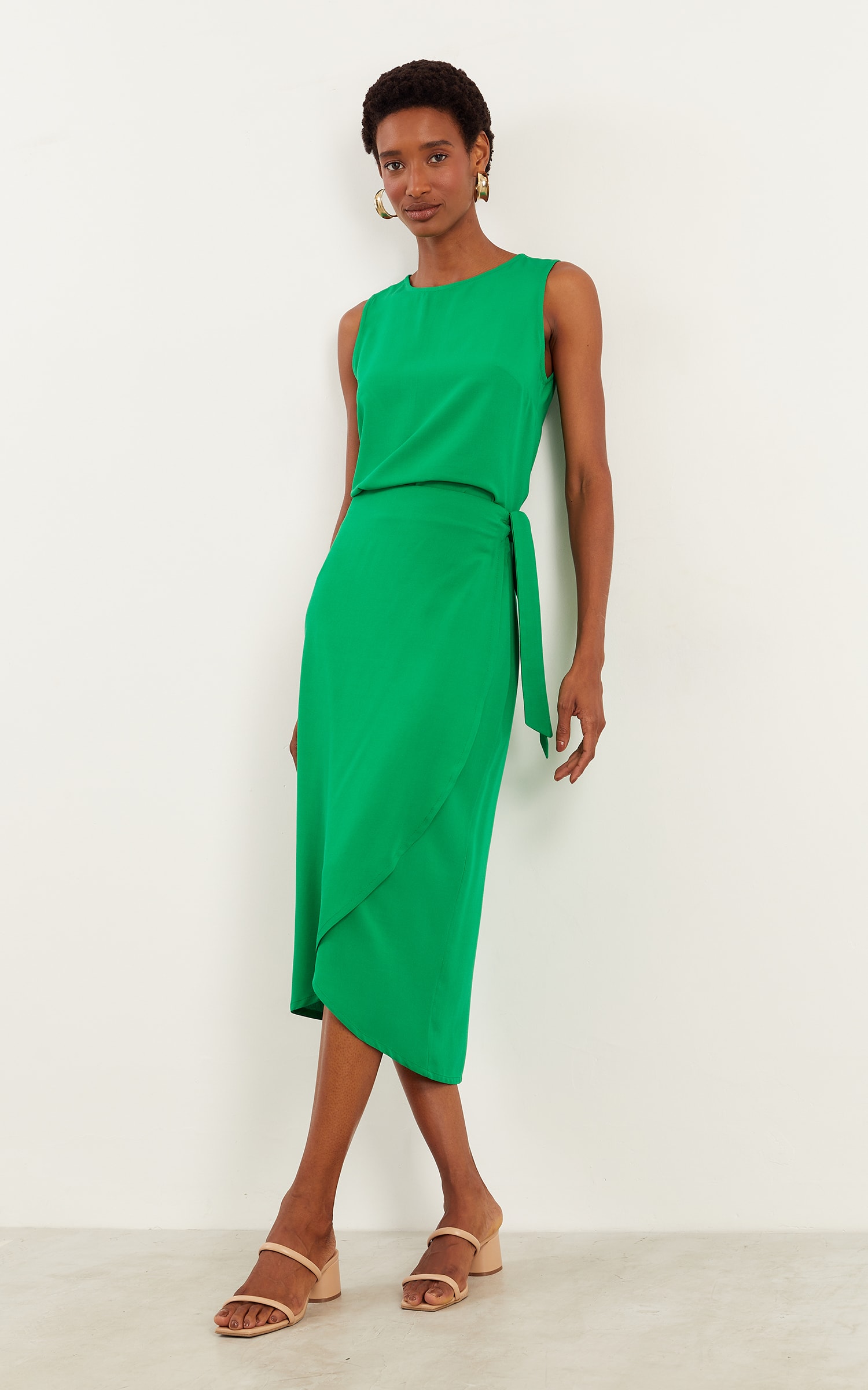 Saia Pareô Basic Verde Tropical