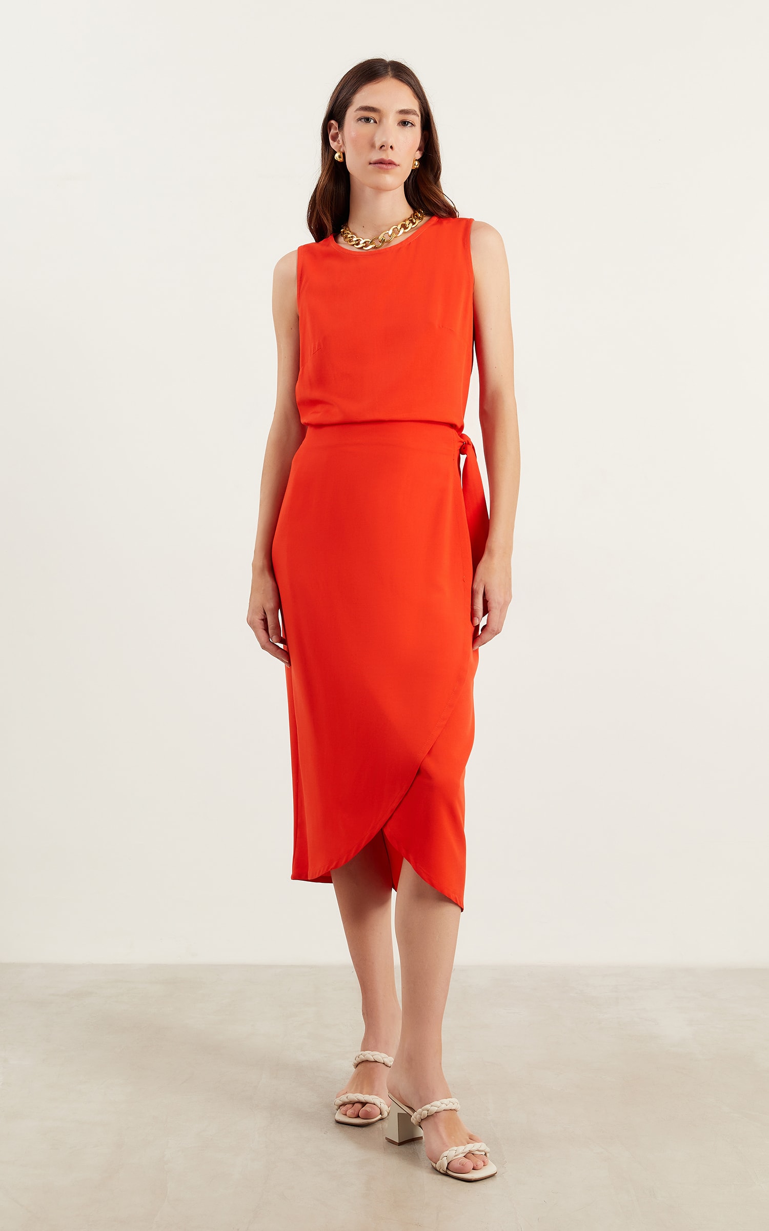 Saia Pareô Basic Vermelho