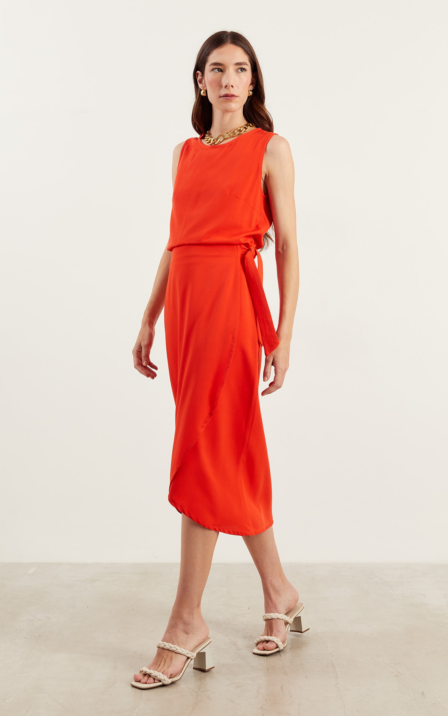 Saia Pareô Basic Vermelho