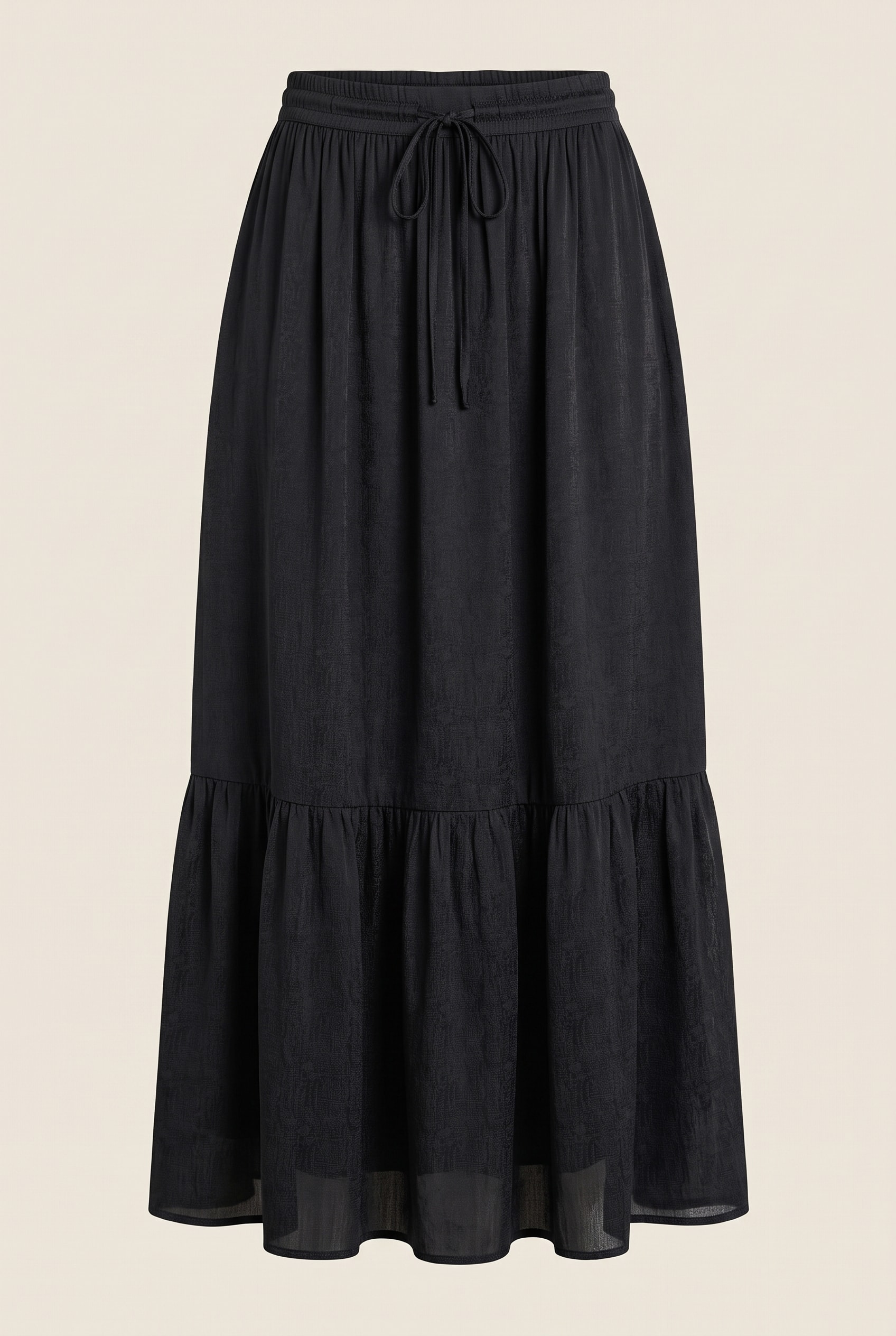 Saia Satin Serpetine Preto