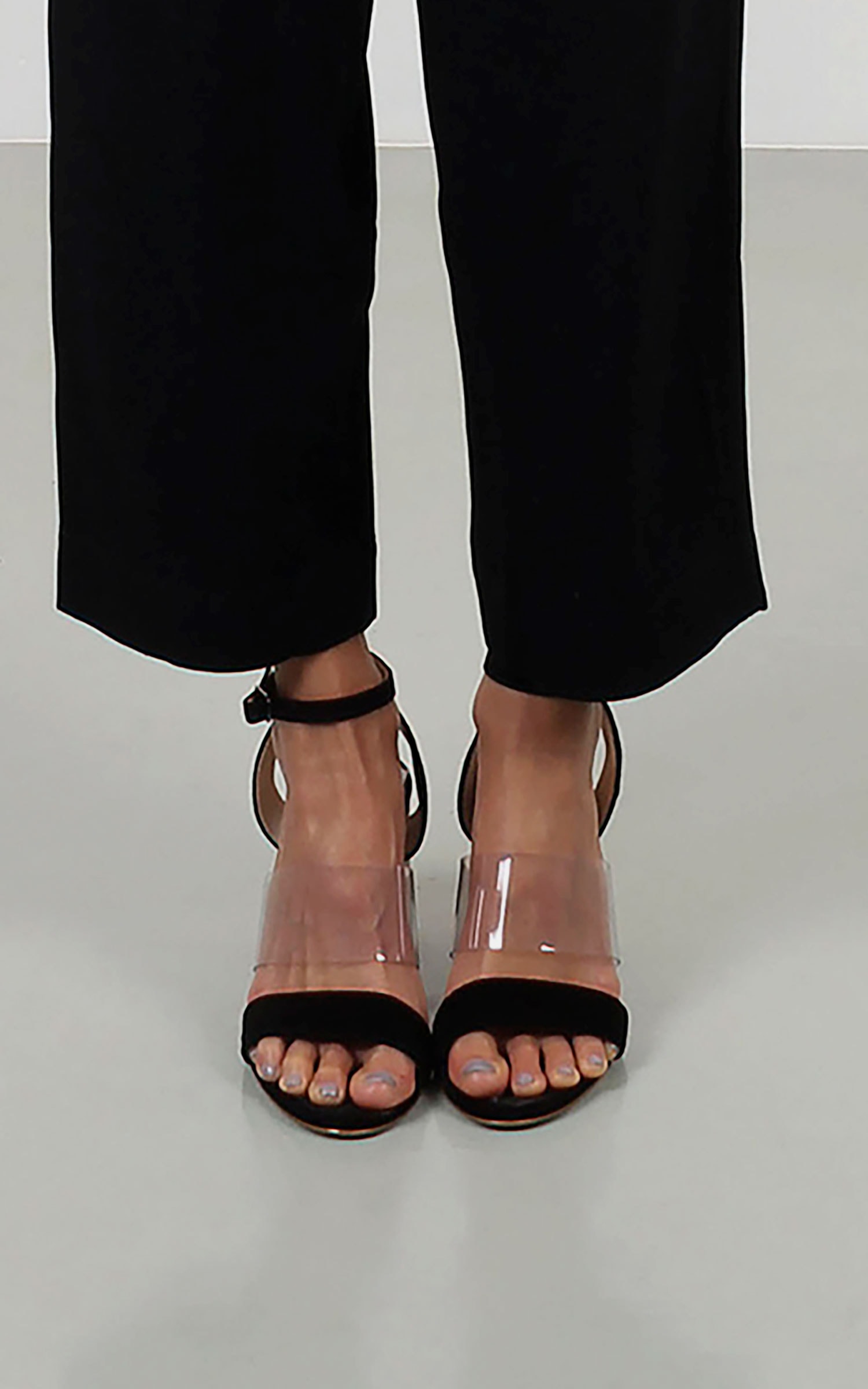 Sandália Acrílico Preto