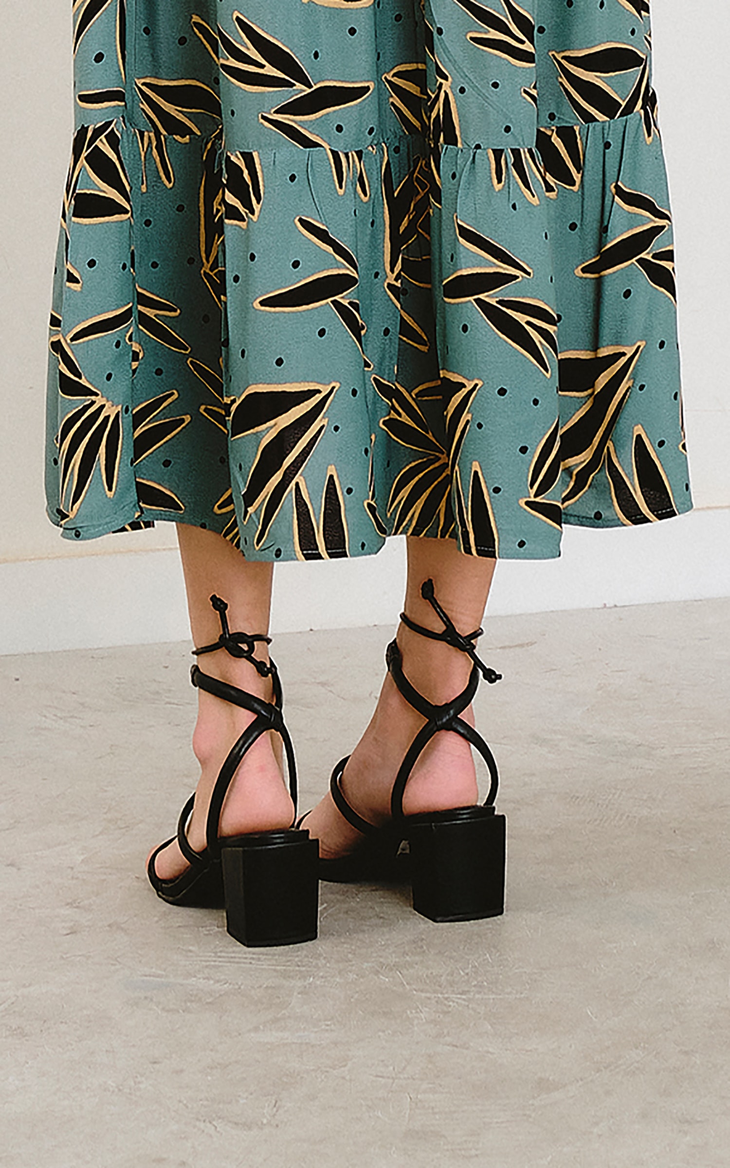 Sandália Art Deco Preto