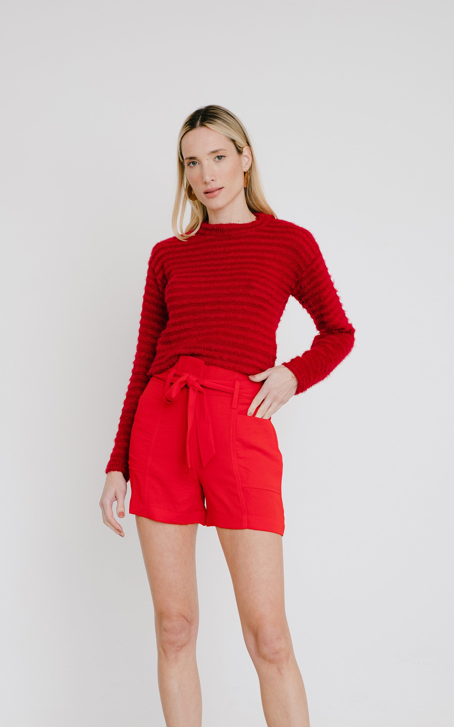 Short Astral Vermelho