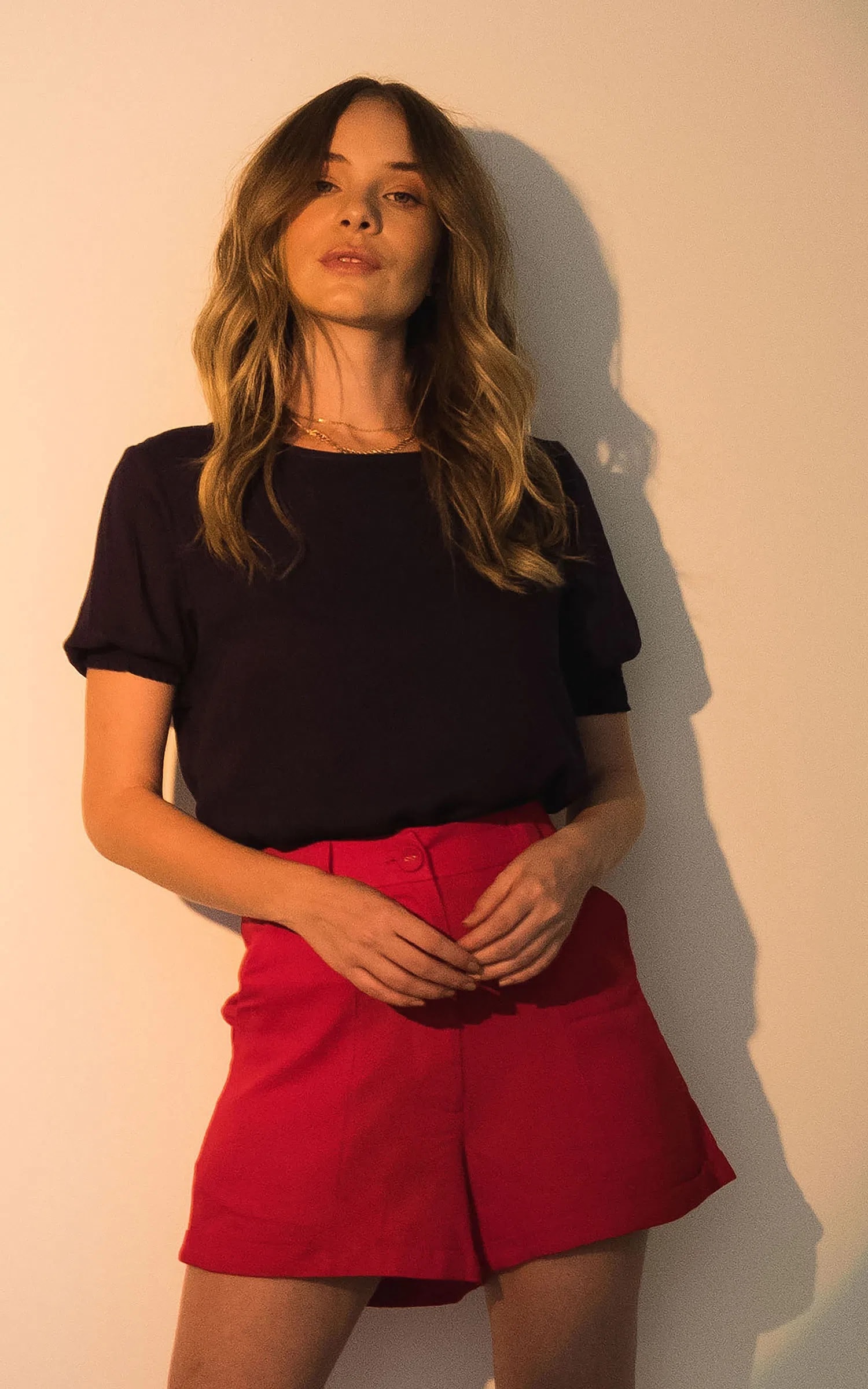 Short Atenas Vermelho