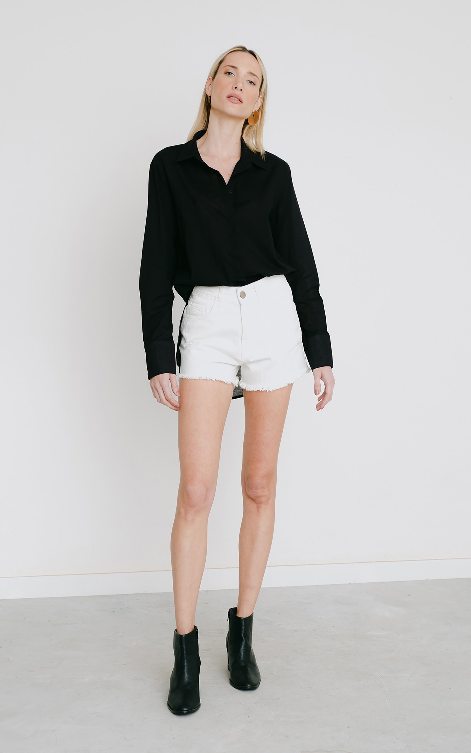 Short Caju Sarja Off White