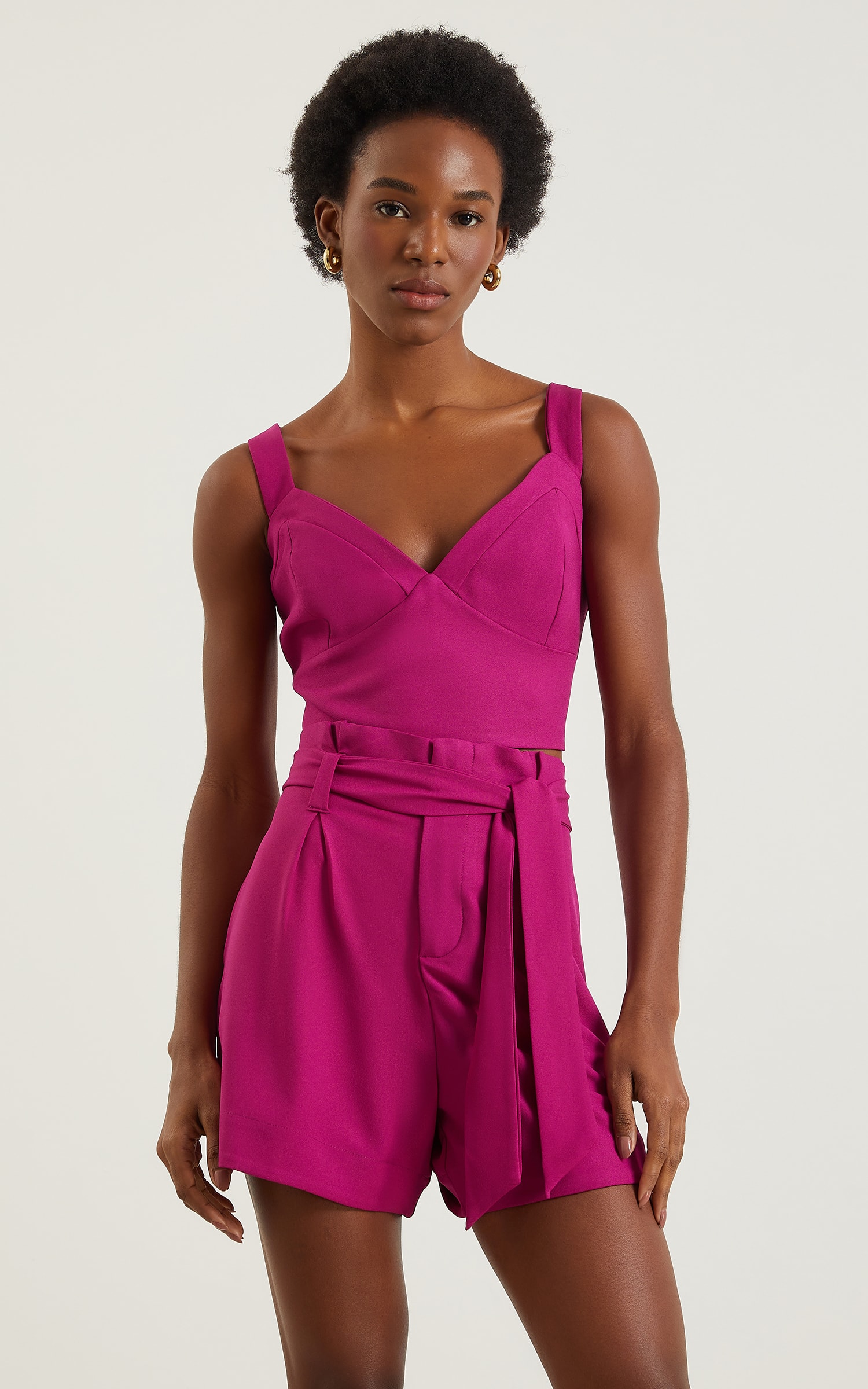 Short Clochard Dalia Fúcsia