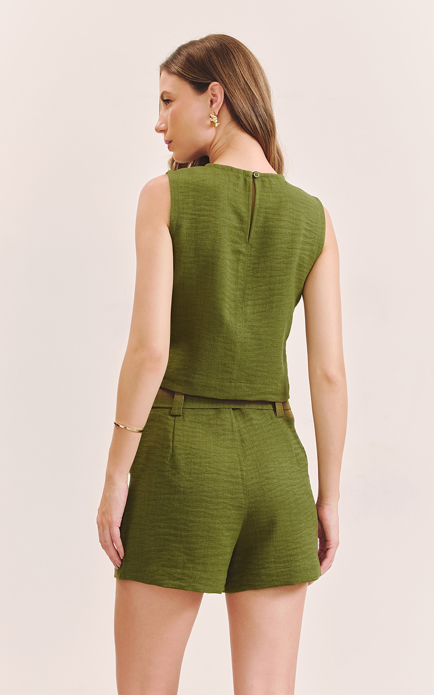 Short Clochard Veron Verde Musgo