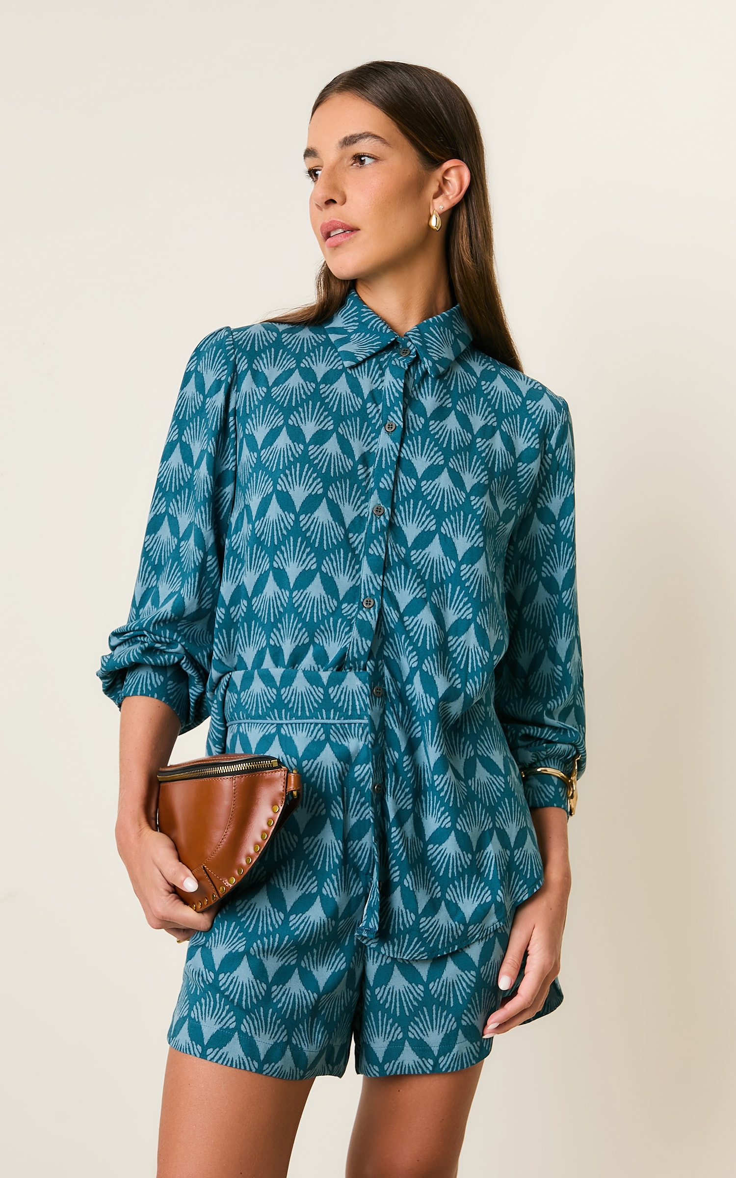 Short Detalhe Vivo Vila Azul Denim