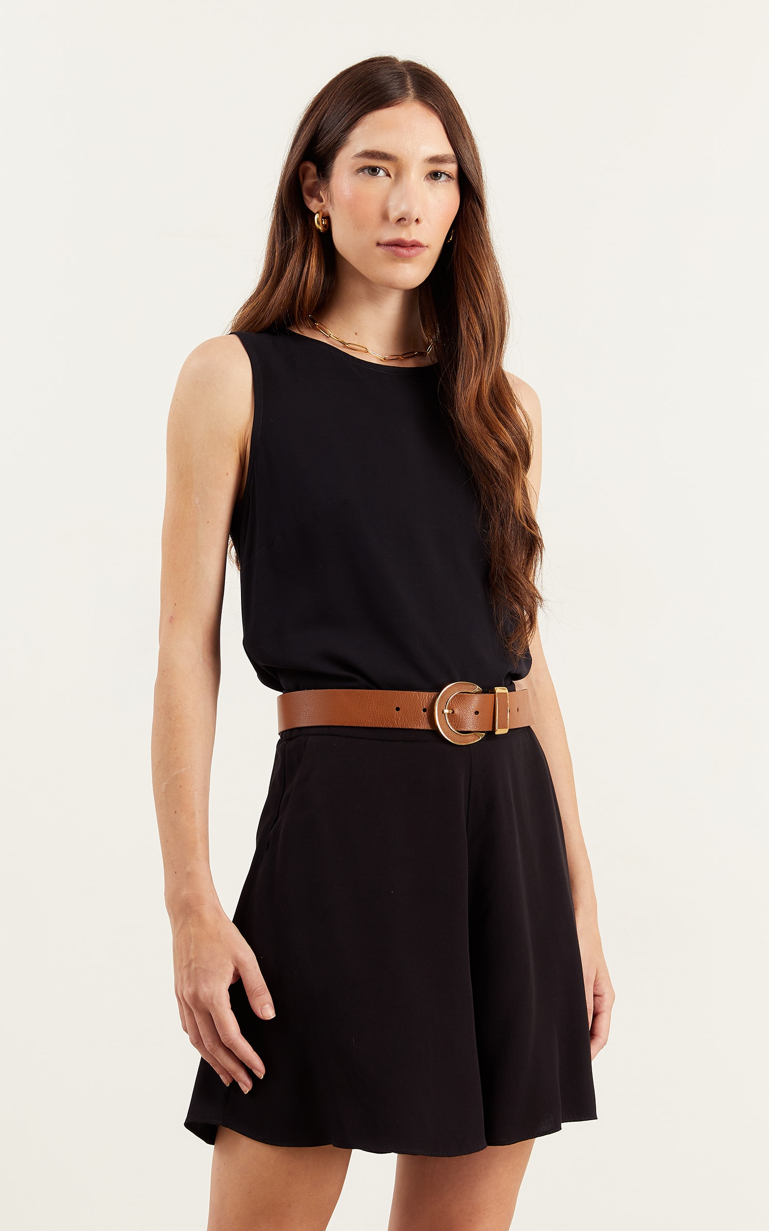 Short Duplo Holiday Preto
