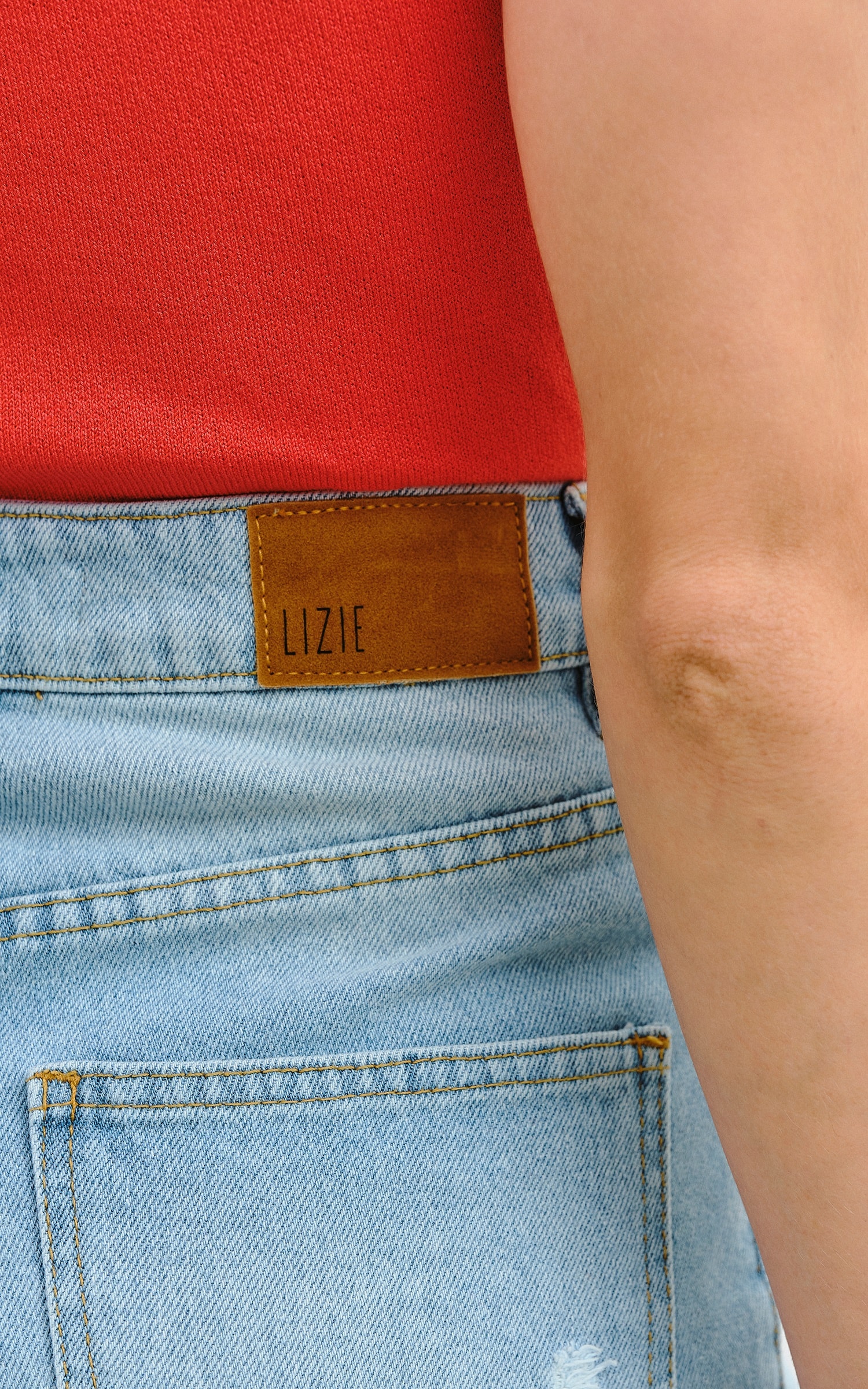 Short Étnico Jeans