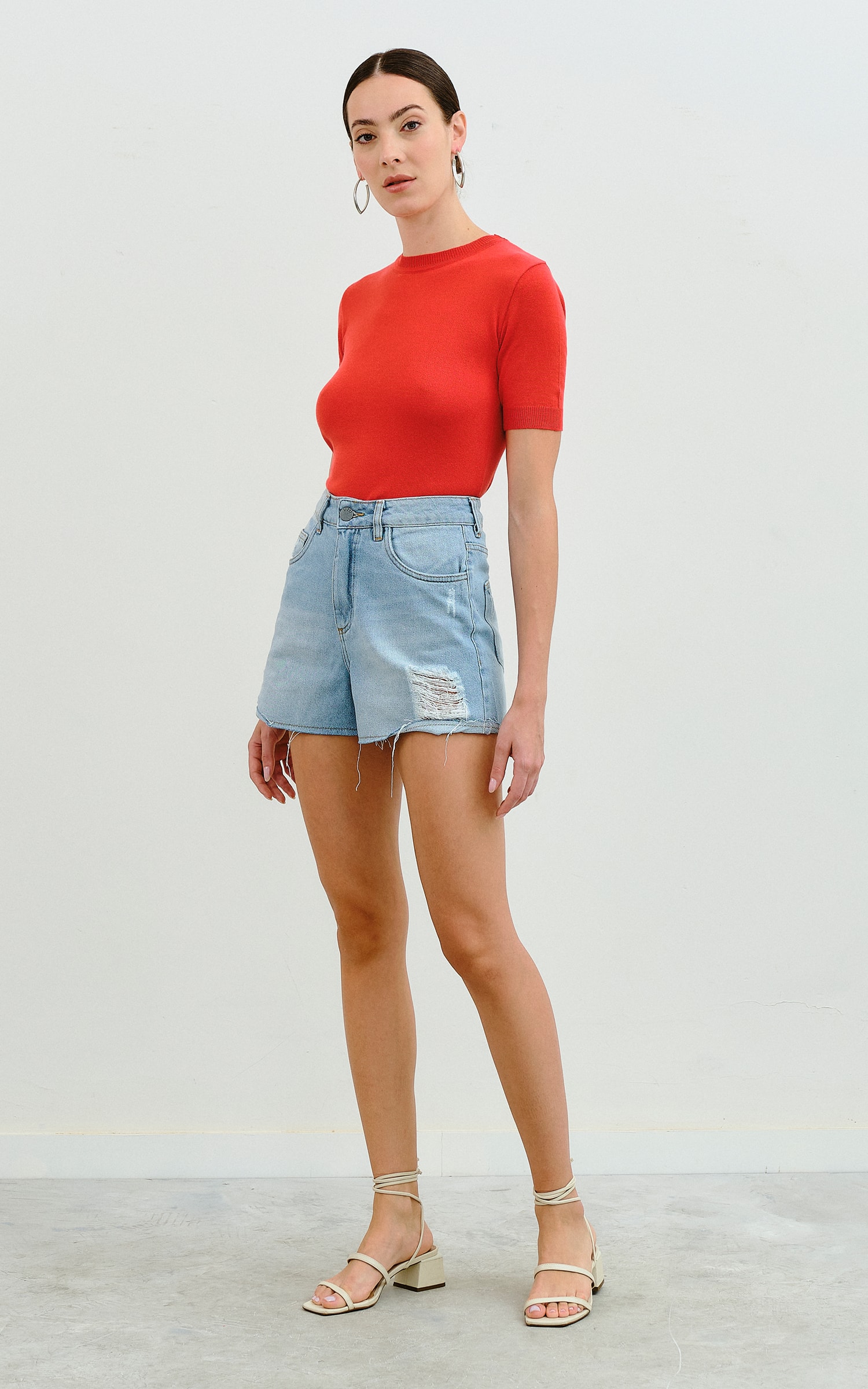 Short Étnico Jeans
