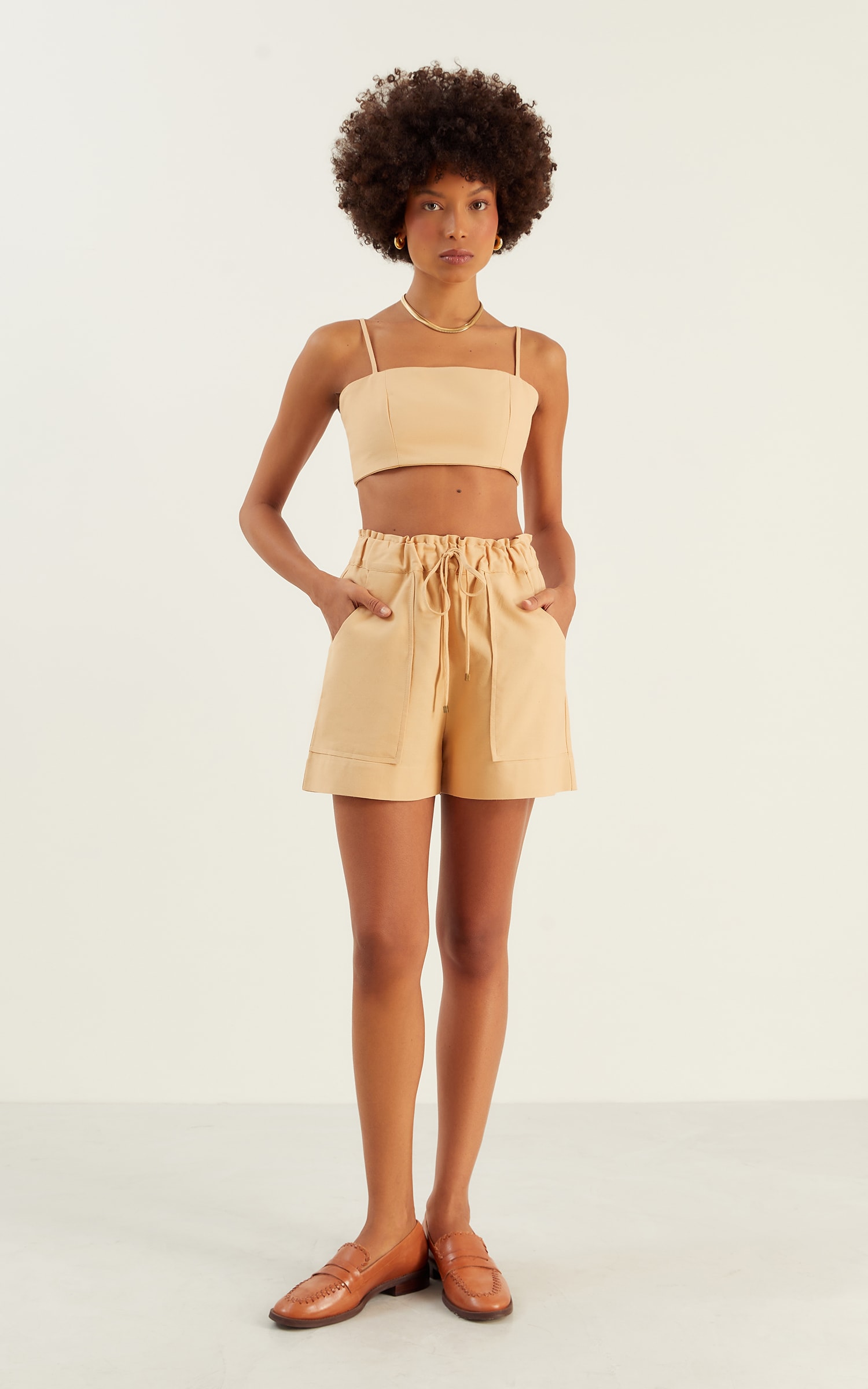 Short Fresh Bege
