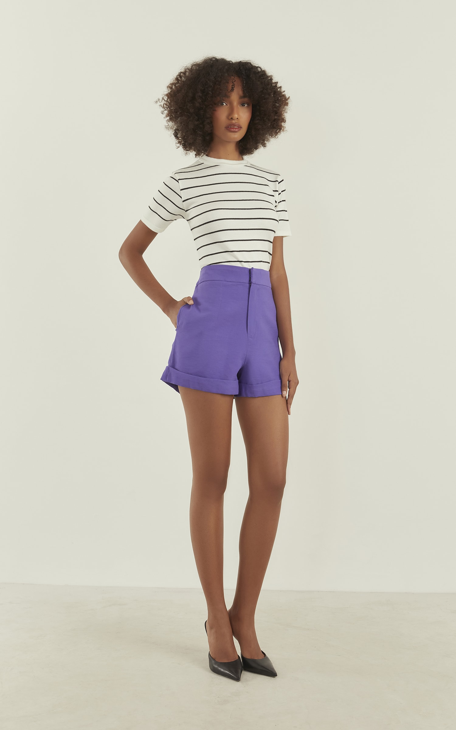 Short Gales Alfaiataria Ametista